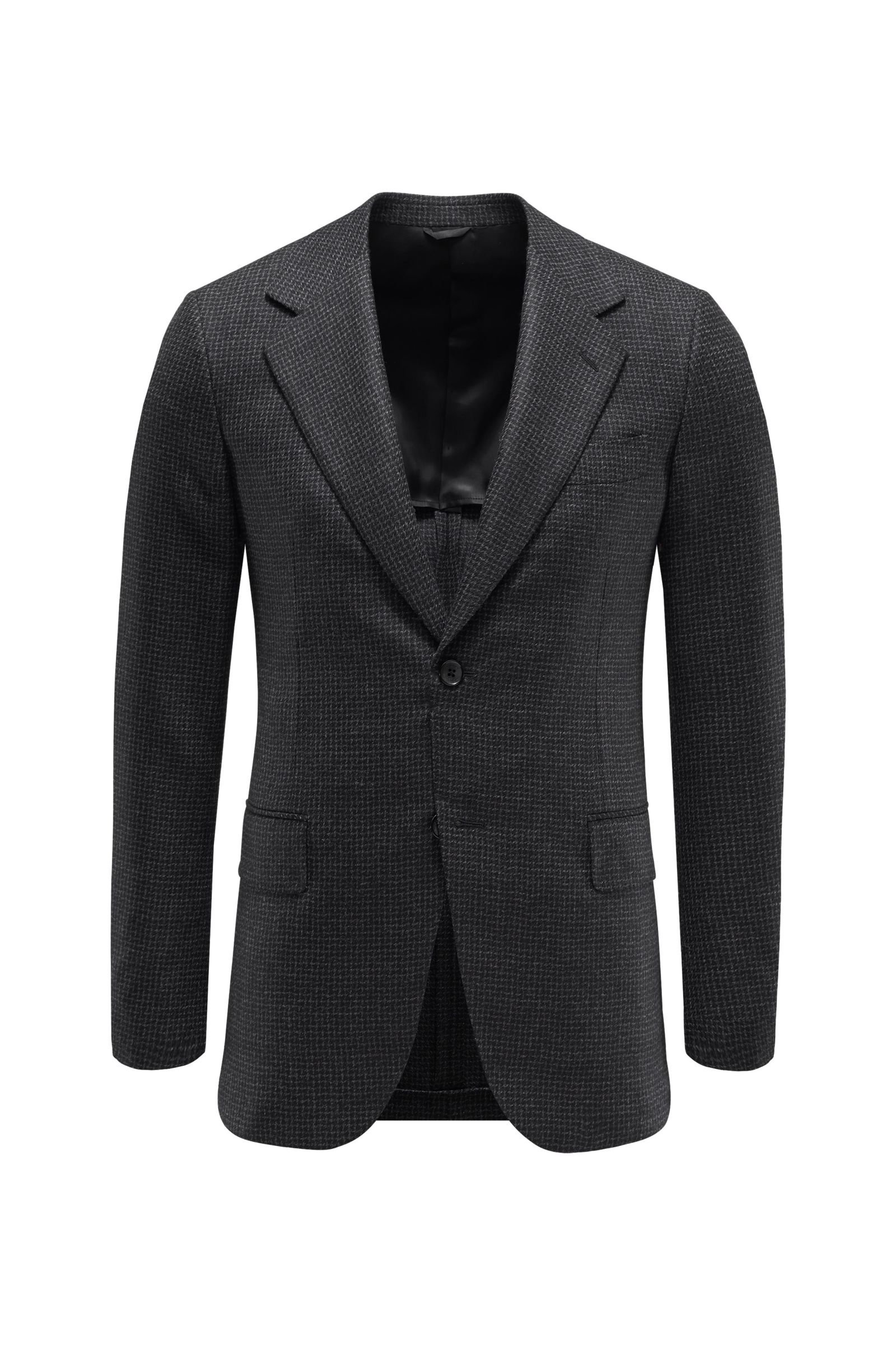 Smart-casual jacket black/grey checked