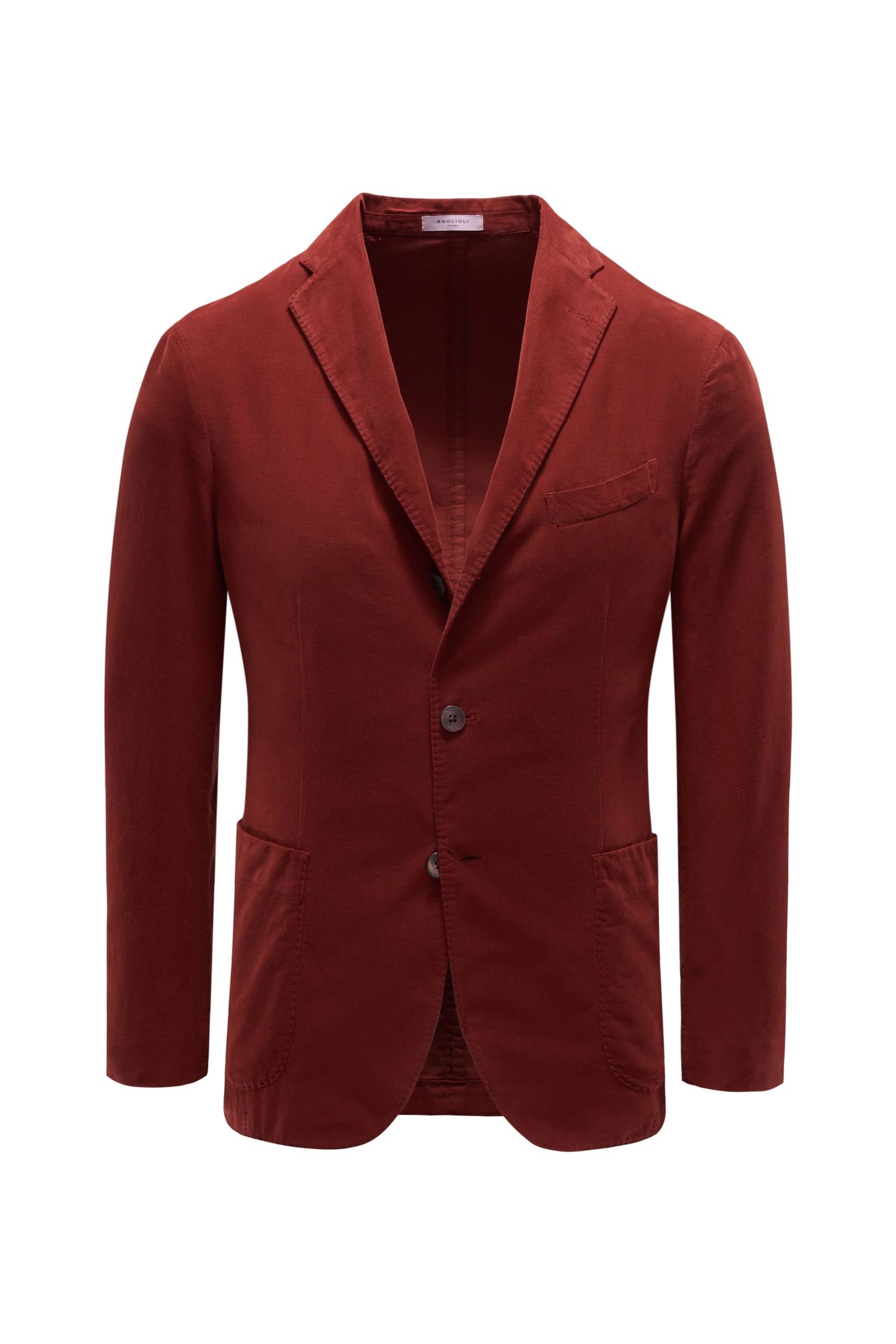 Corduroy smart-casual jacket rust brown