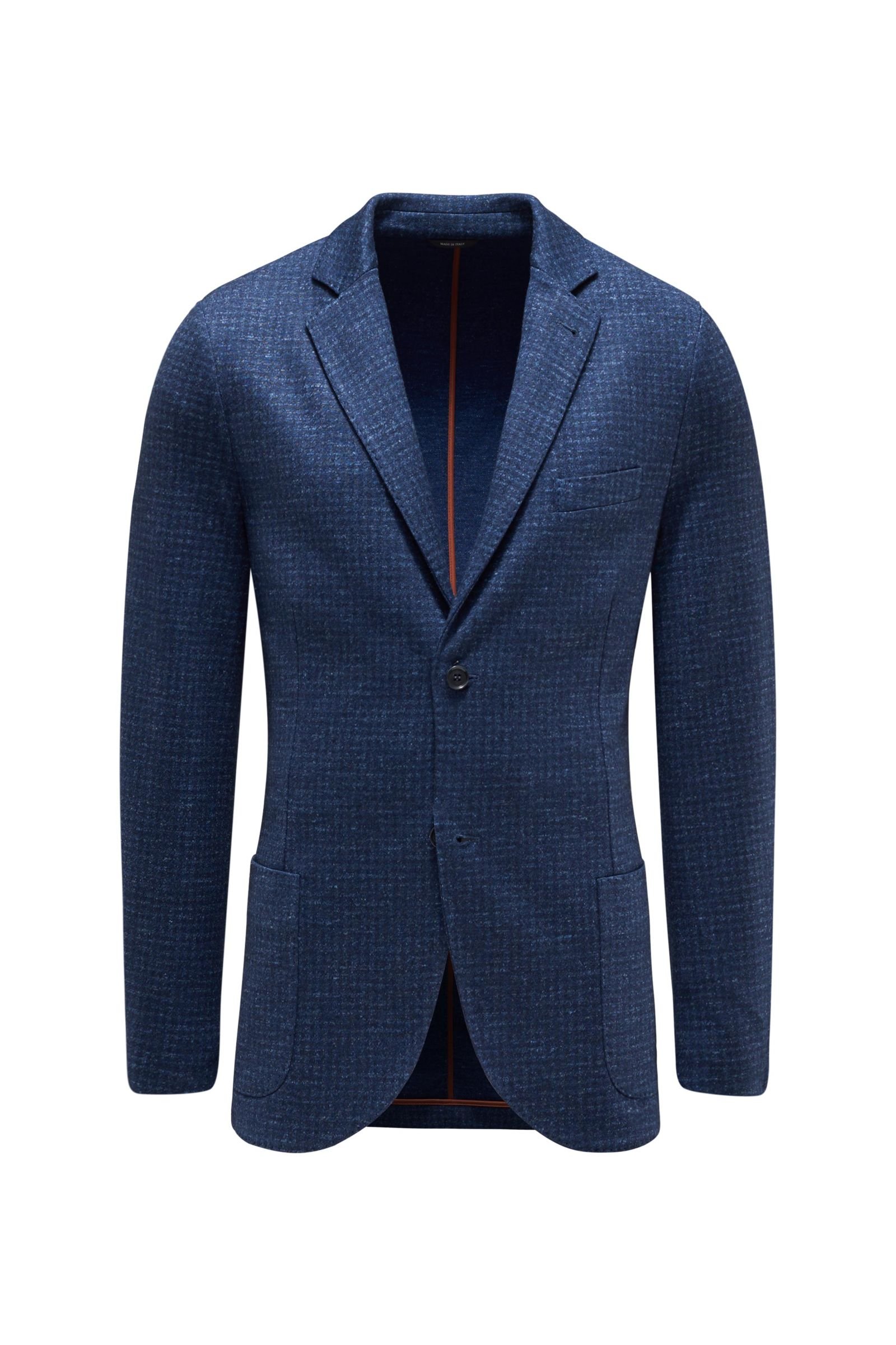 Jersey jacket 'Cash' dark blue patterned