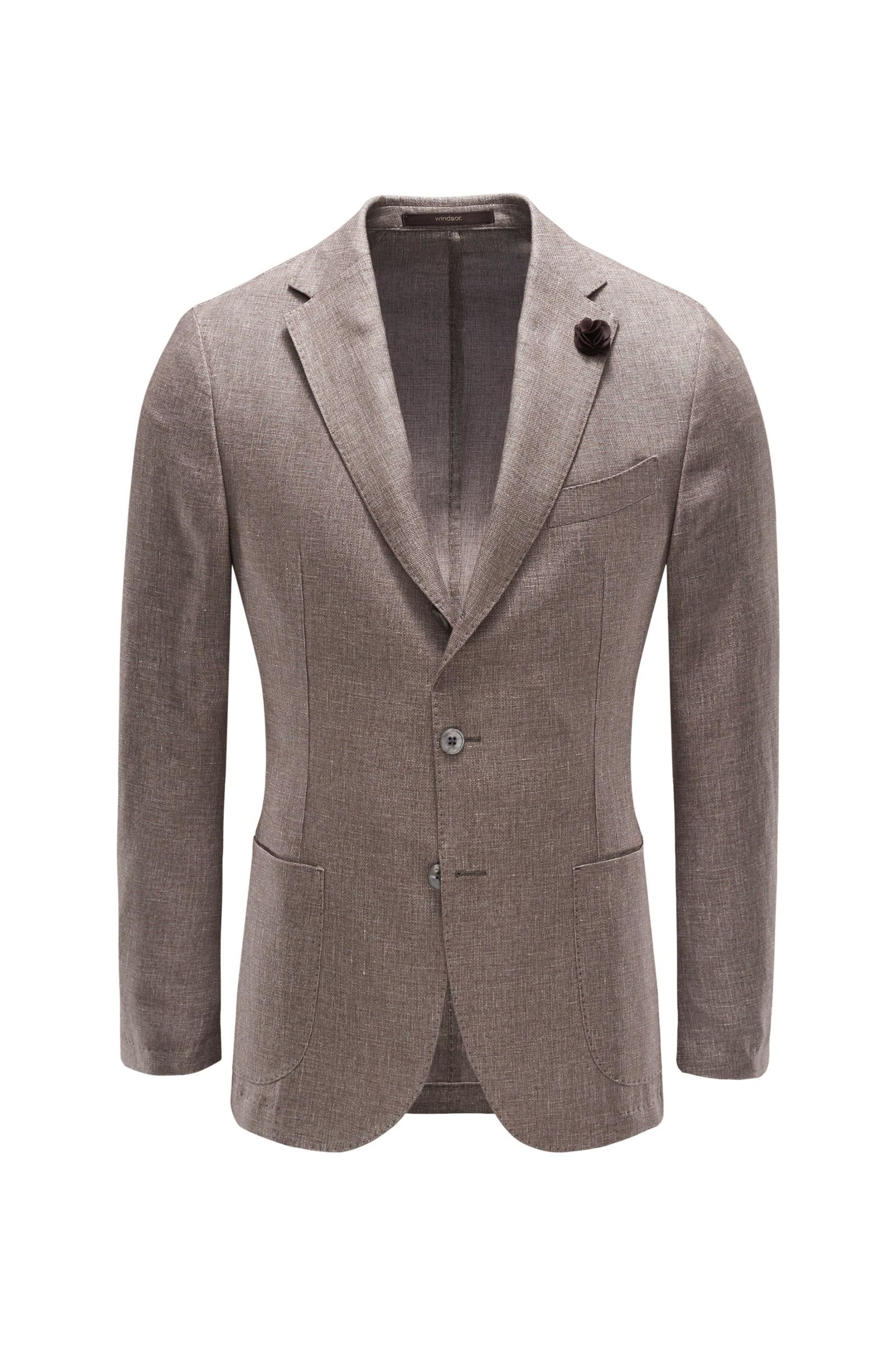 Smart-casual jacket 'Camicia' grey-brown