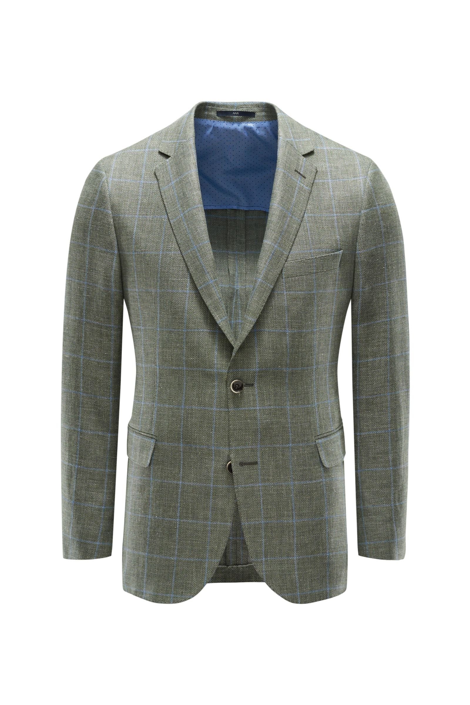 Smart-casual jacket 'Sean' grey green checked