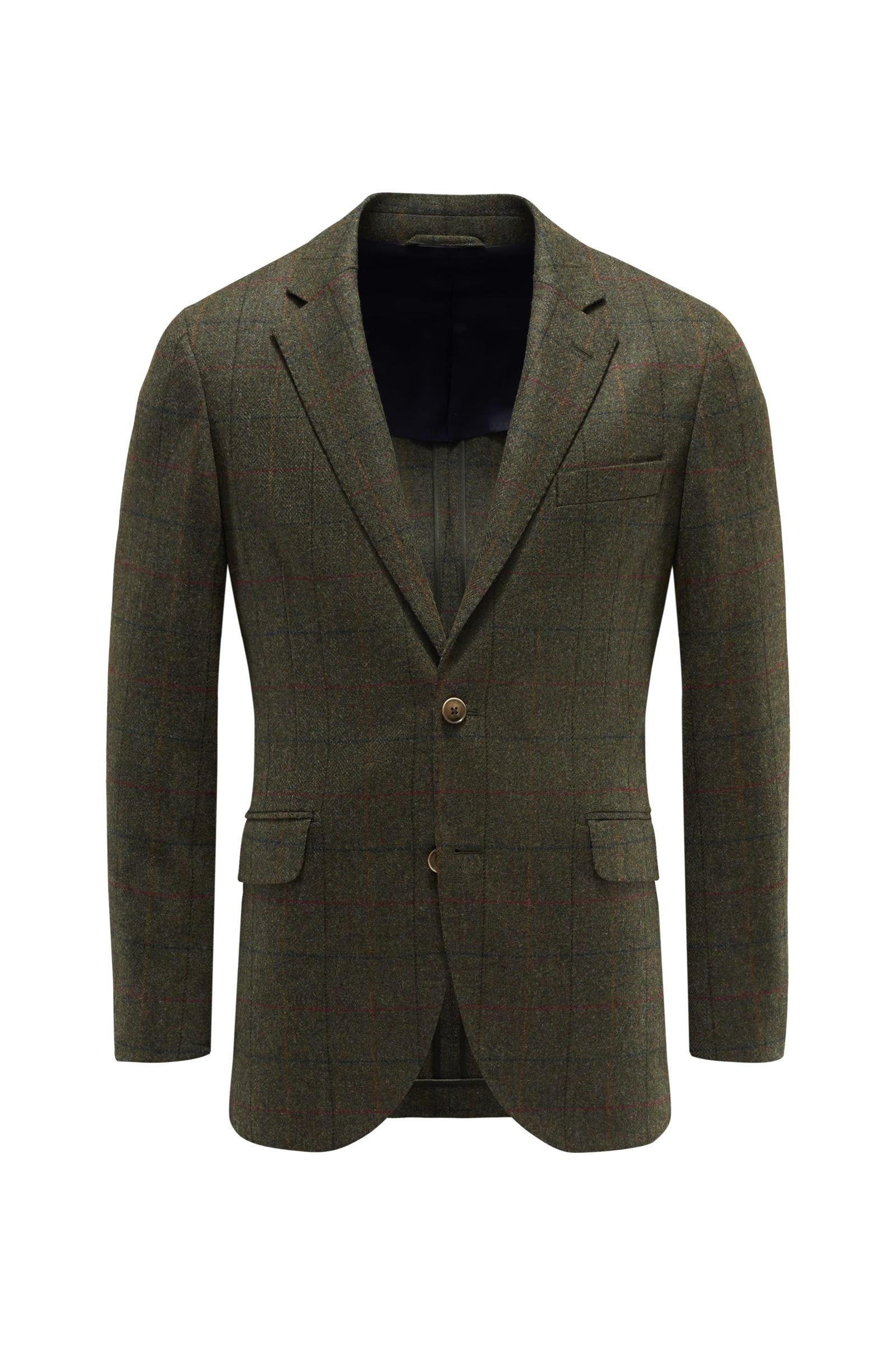Smart-casual jacket grey-brown checked