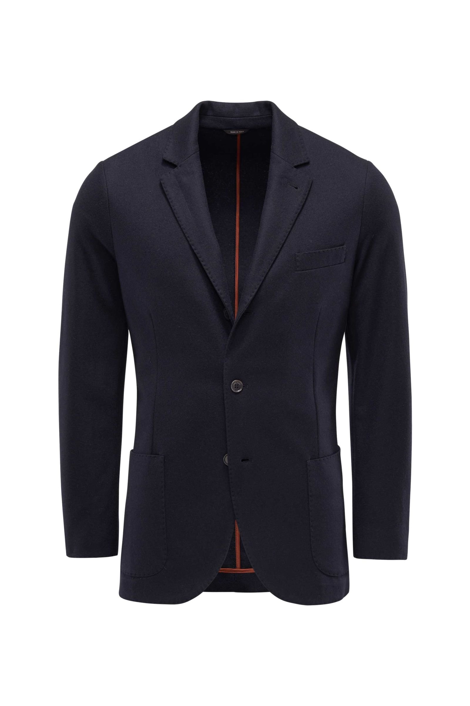 Cashmere jersey smart-casual jacket 'Sweater Jacket' navy