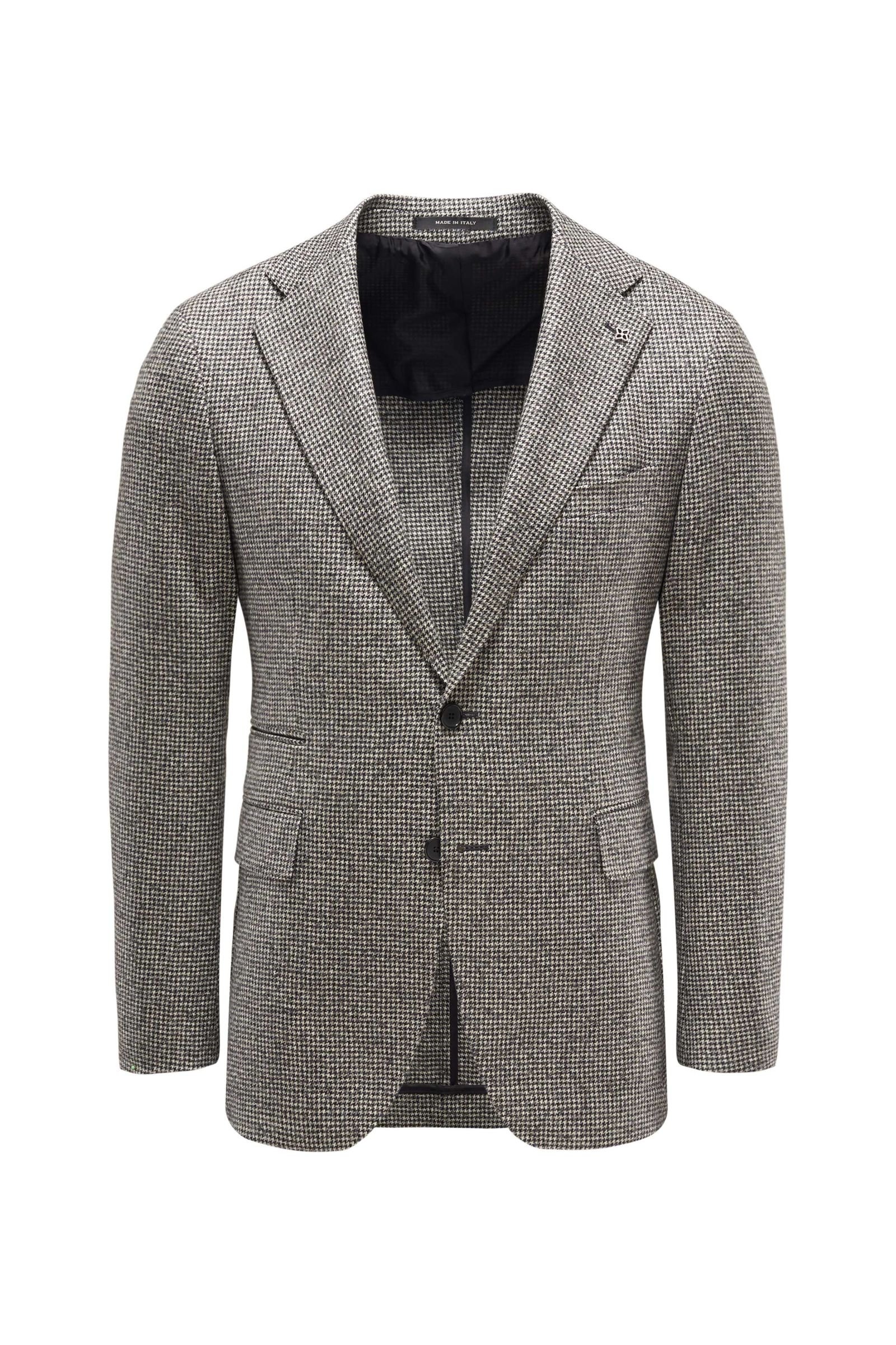 Smart-casual jacket anthracite/white checked