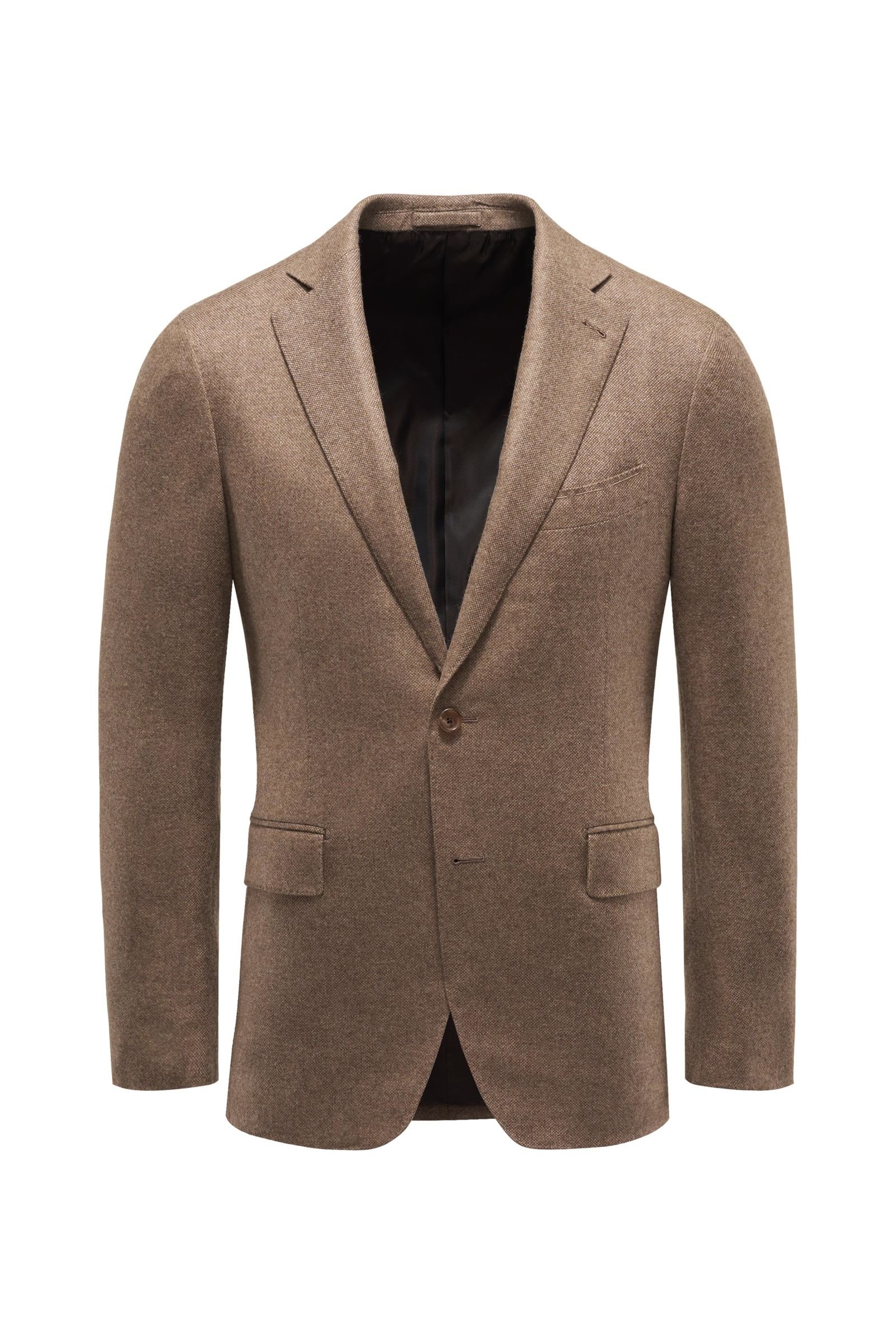 Cashmere smart-casual jacket light brown
