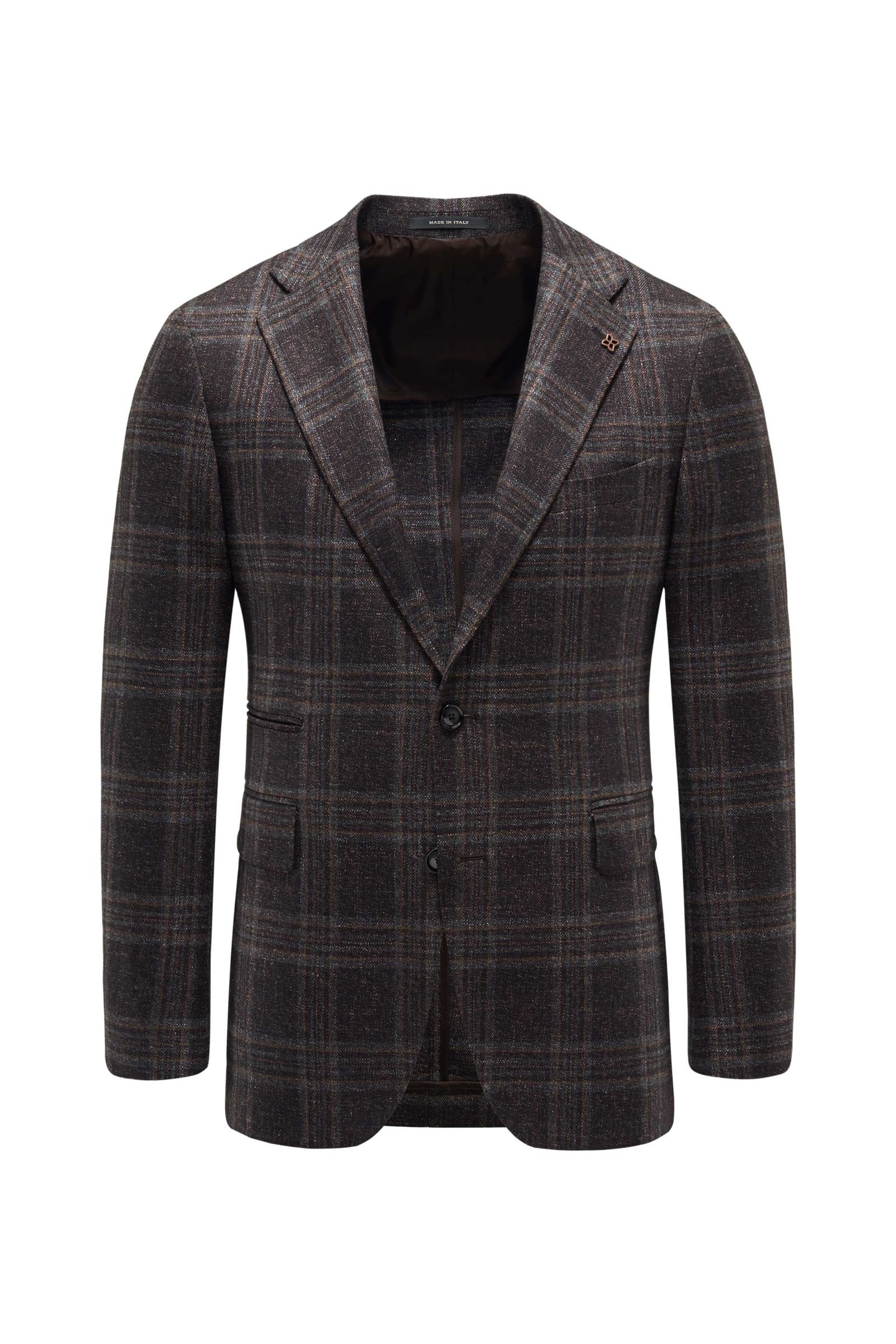 TAGLIATORE smart-casual jacket dark brown checked | BRAUN Hamburg