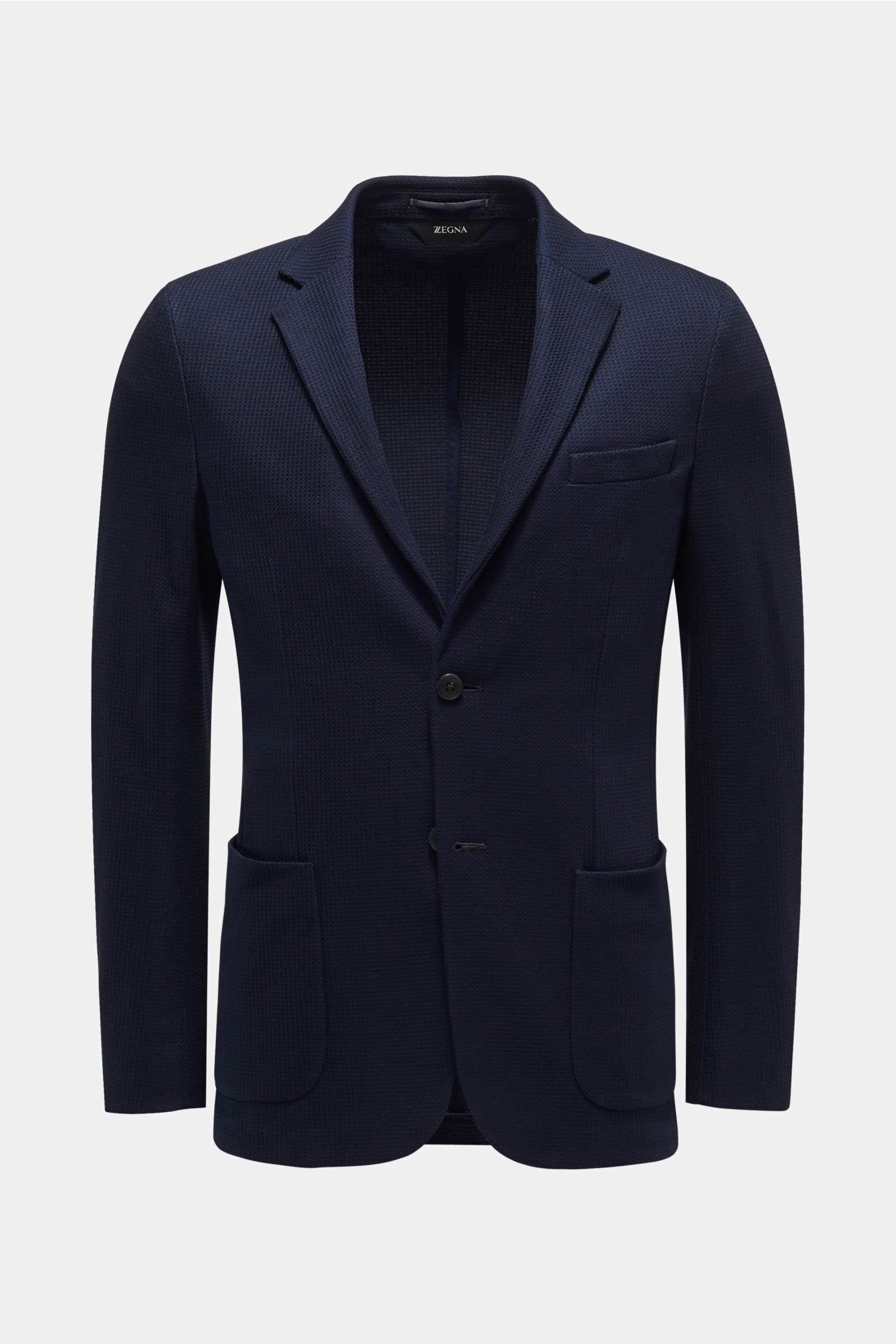 Jersey smart-casual jacket 'Shirt drop 7' navy