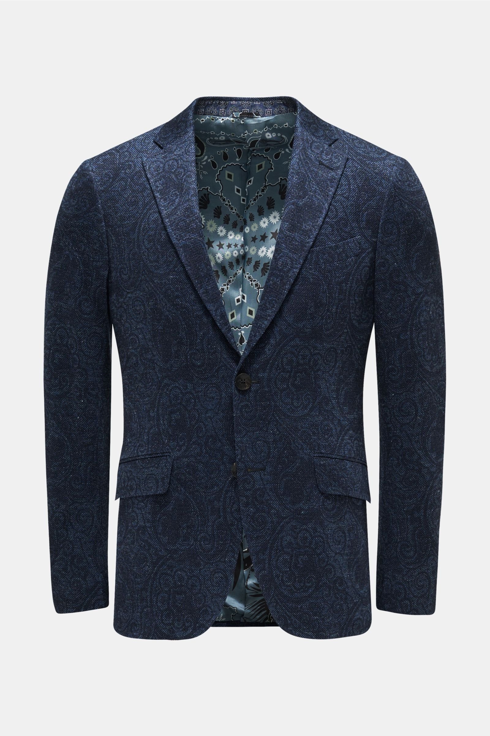 Smart-casual jacket navy patterned