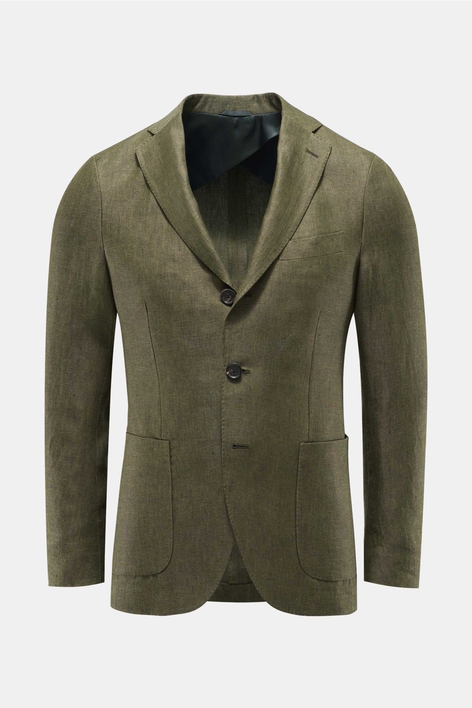 Linen jacket 'Aanzio' olive