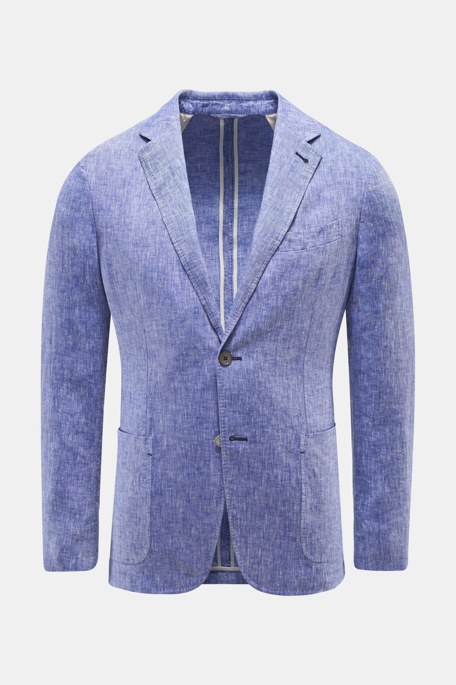 Linen smart-casual jacket grey-blue