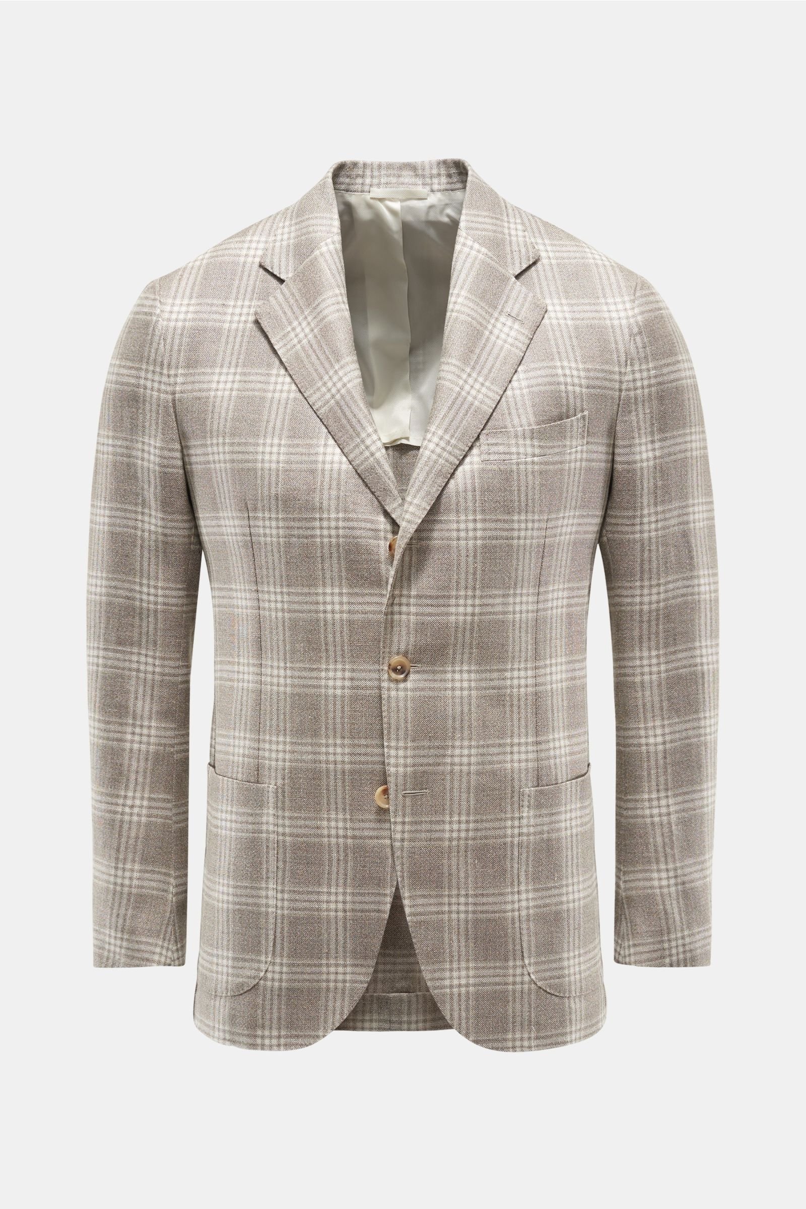 Smart-casual jacket 'Posillipo' beige checked
