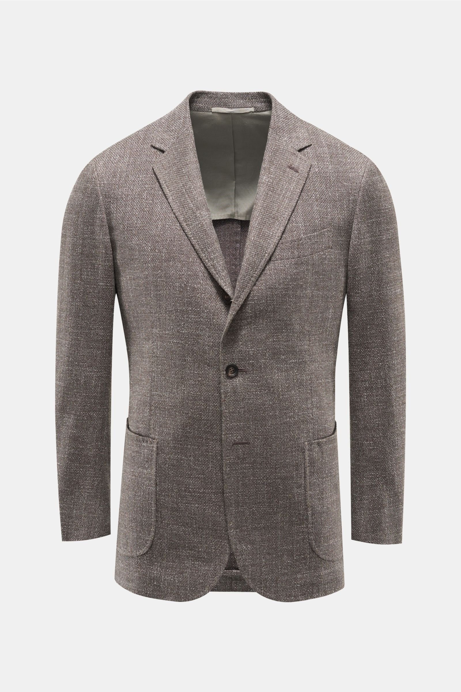 Smart-casual jacket 'Alex' grey-brown
