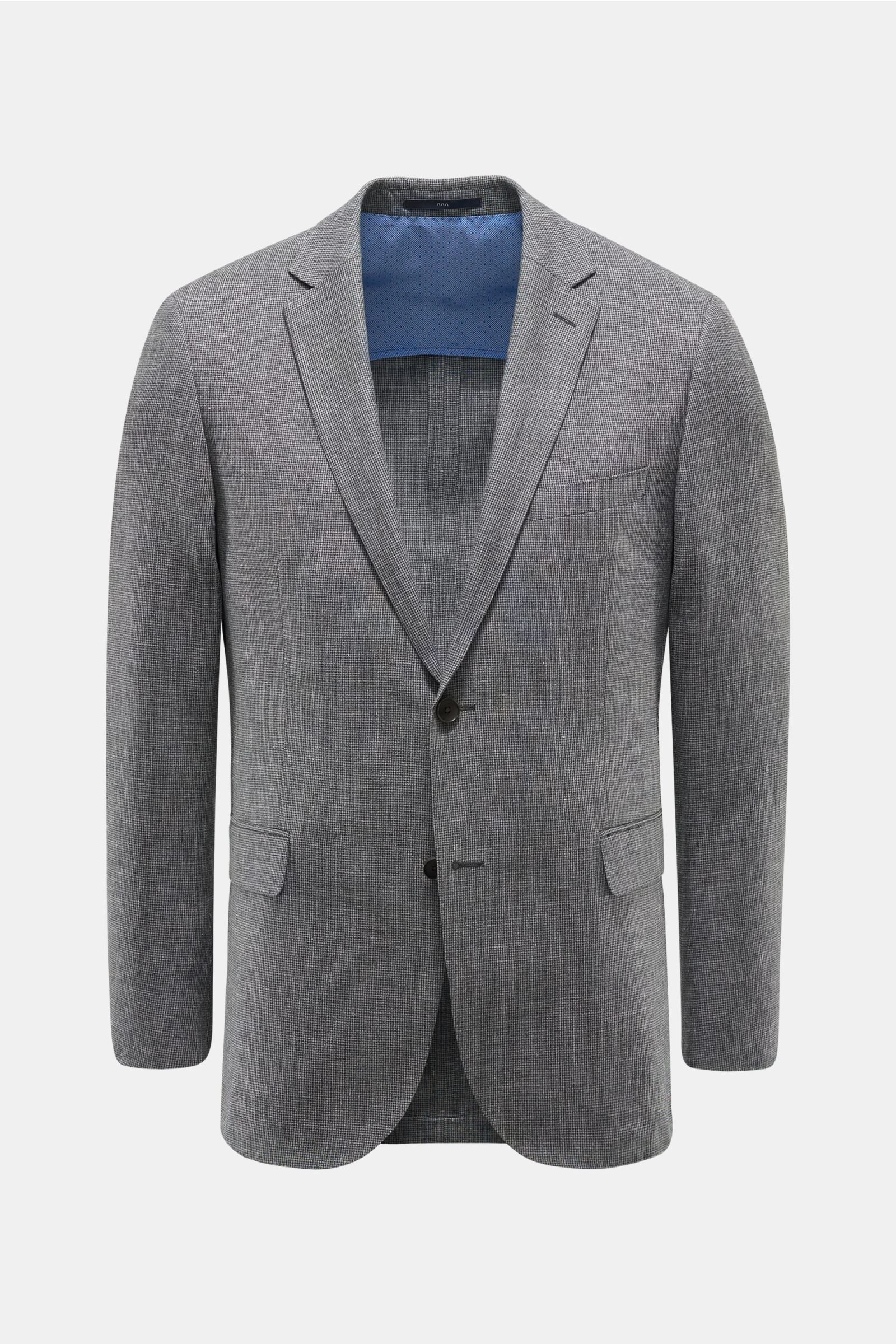 Smart-casual jacket 'Sean' dark grey checked