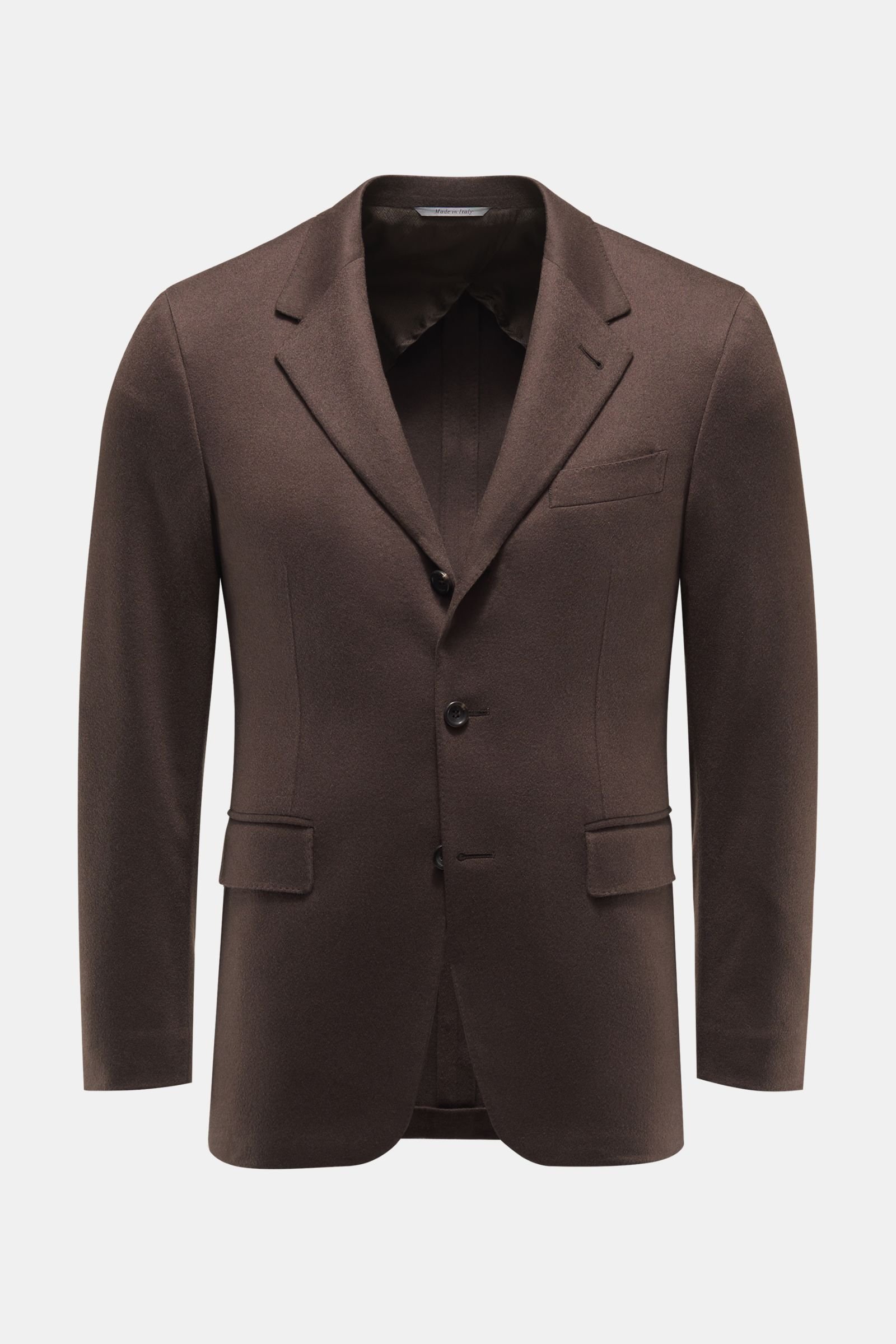 Cashmere jacket dark brown