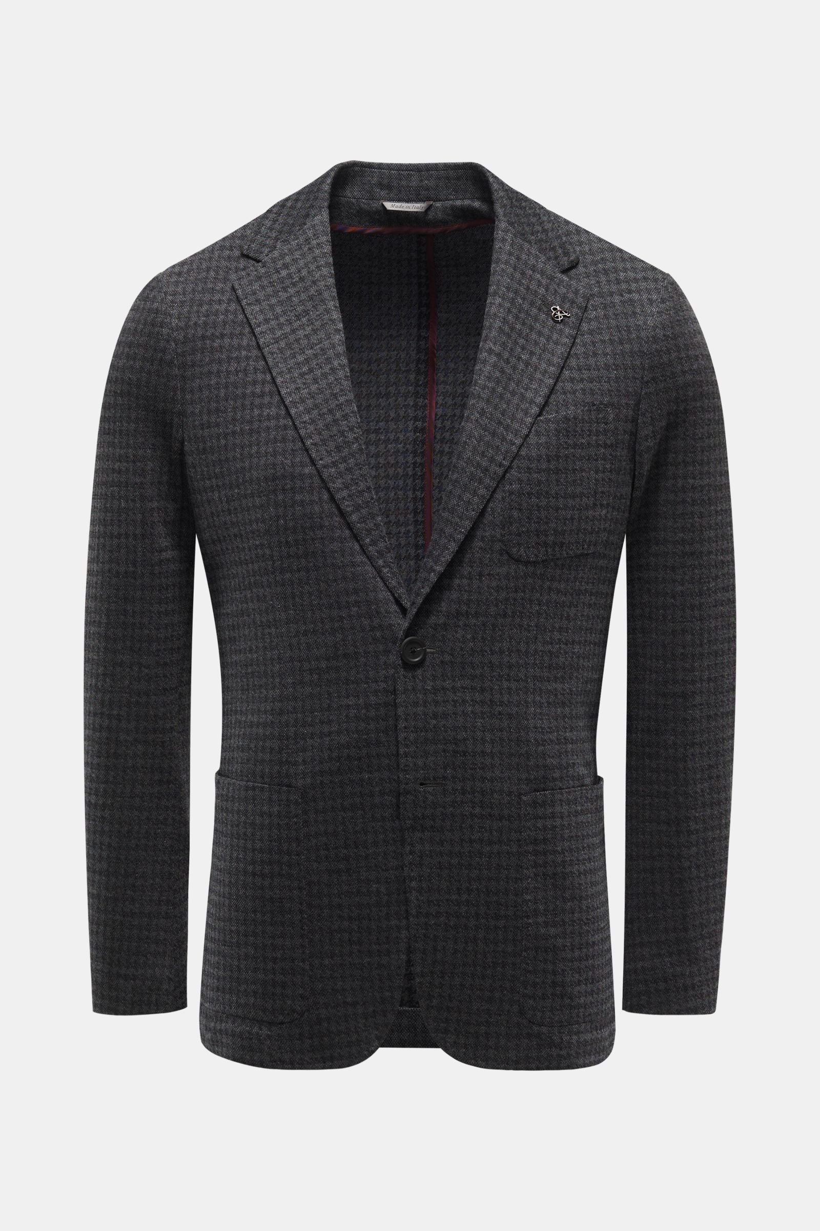 Smart-casual jacket anthracite checked