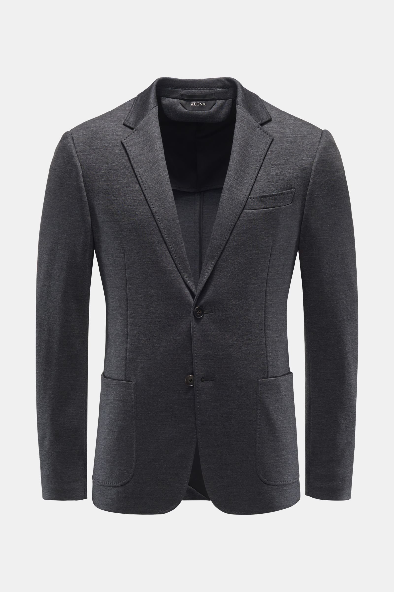 Jersey jacket dark grey