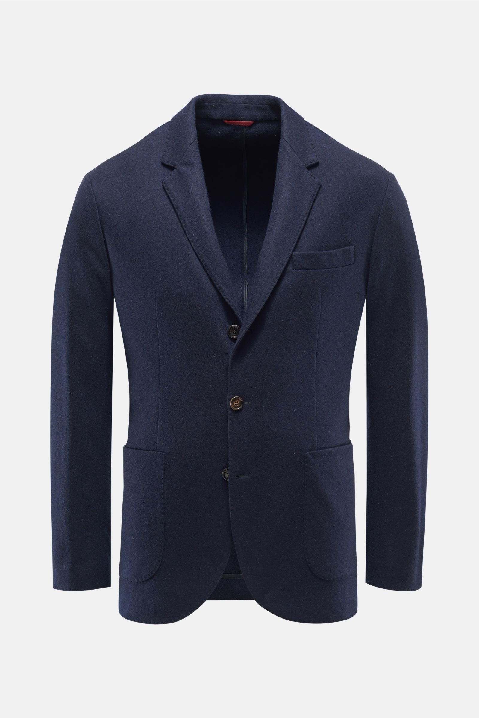 Cashmere jersey smart-casual jacket navy