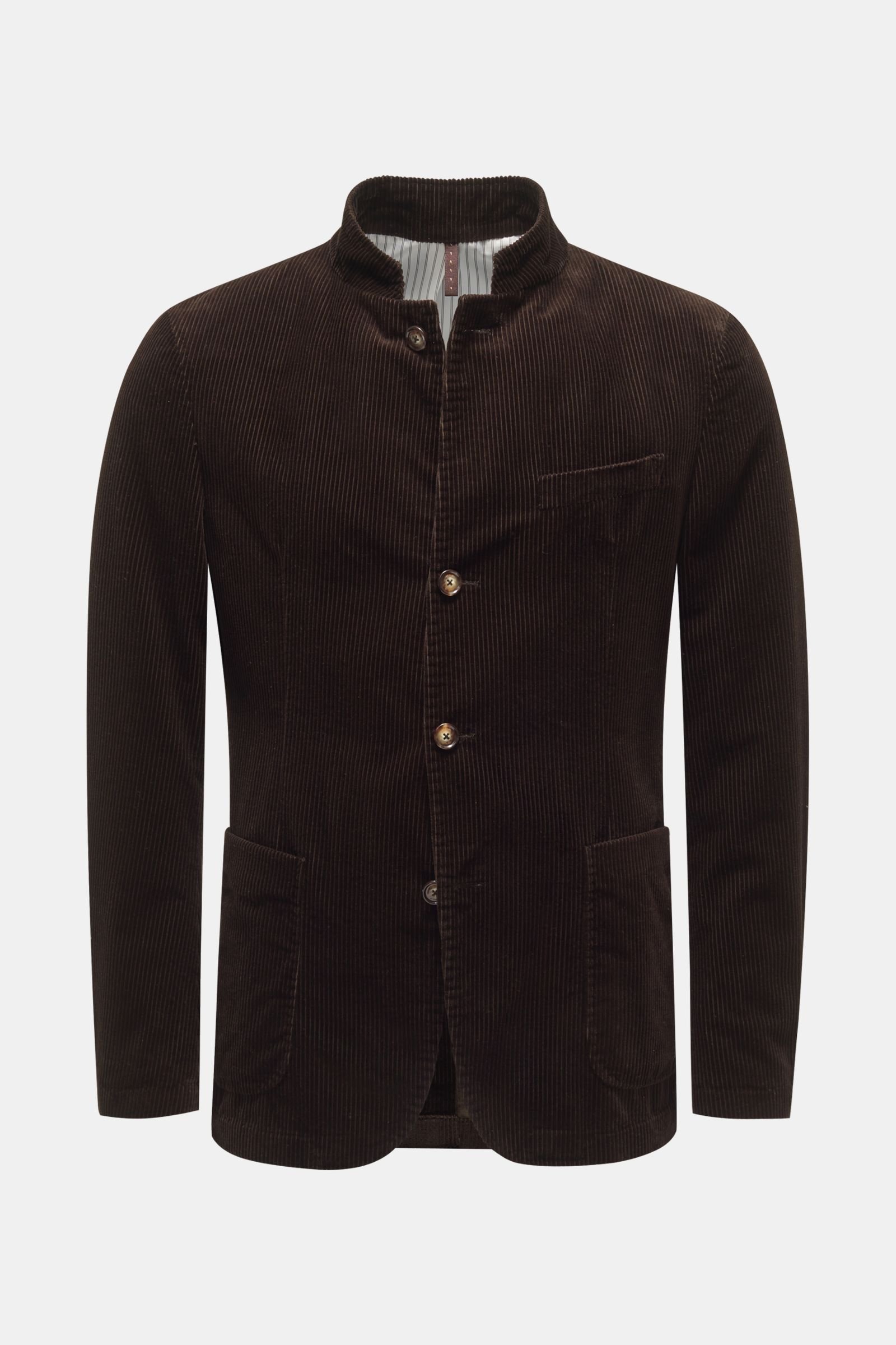 Corduroy smart-casual jacket 'Altro' dark brown