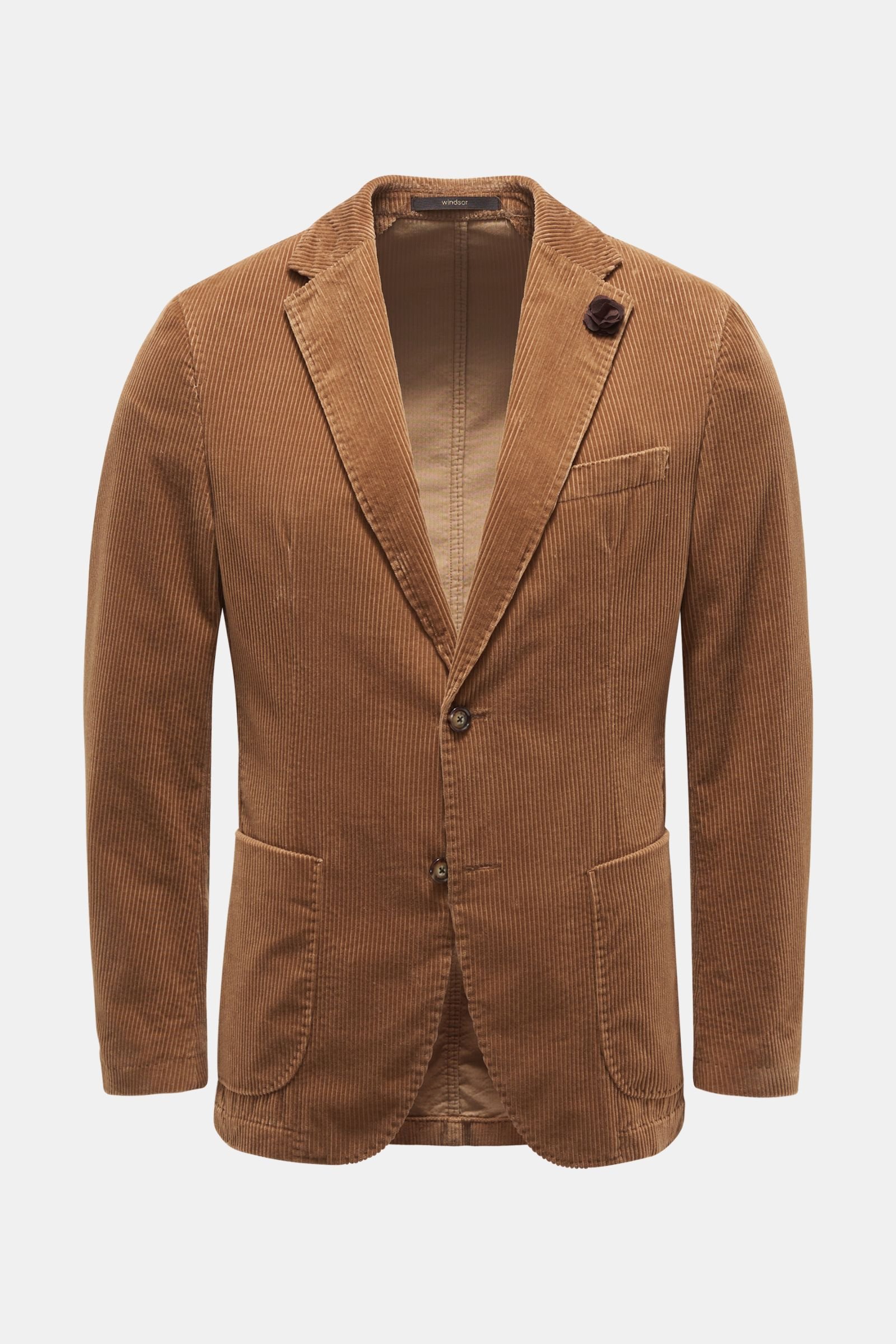 Corduroy smart-casual jacket 'Giro' brown