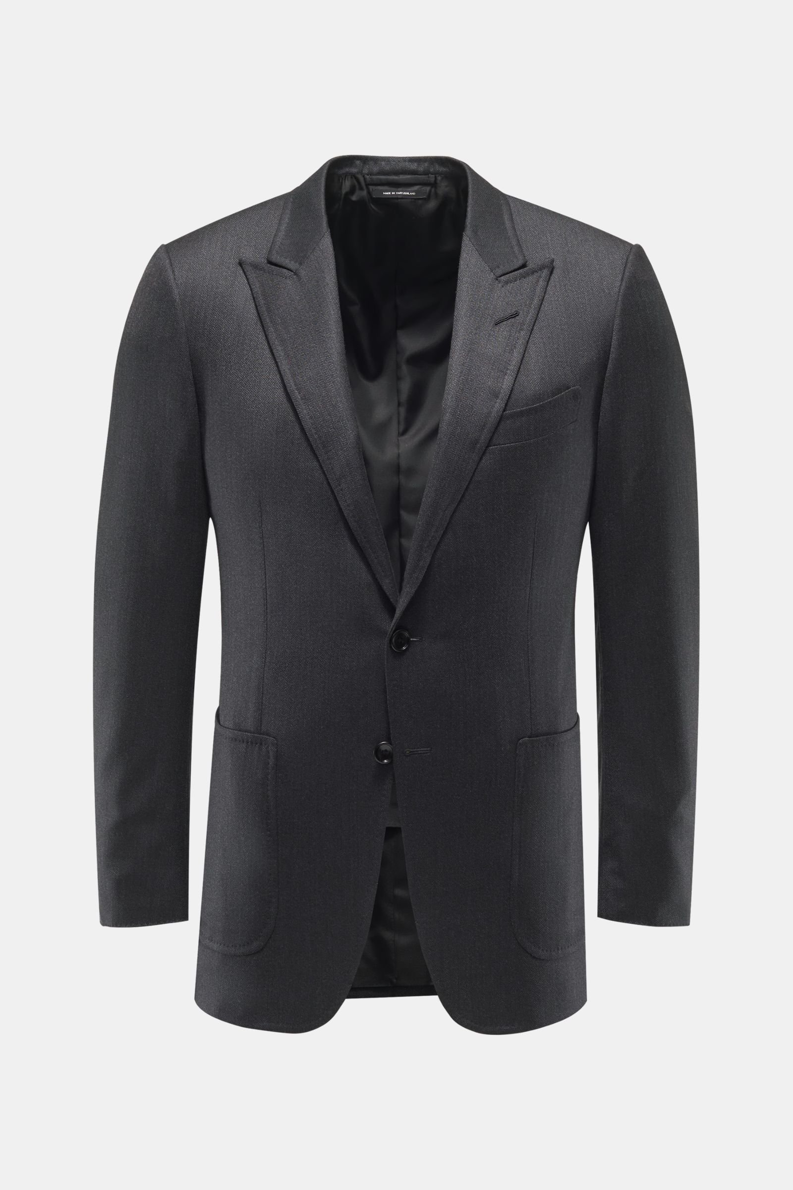 Smart-casual jacket 'O'Connor' anthracite patterned