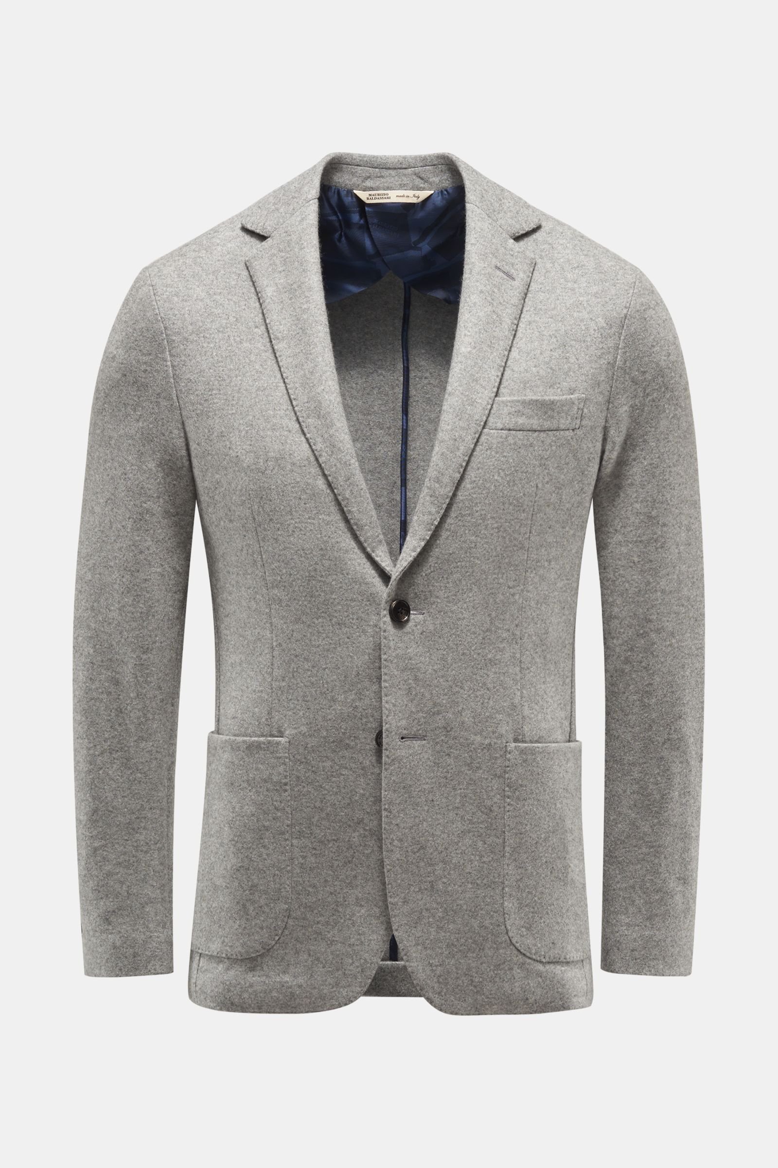 Cashmere smart-casual jacket grey