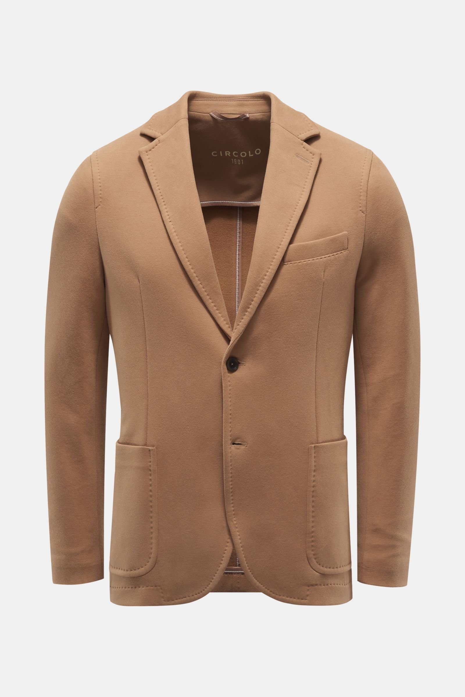 Jersey jacket light brown