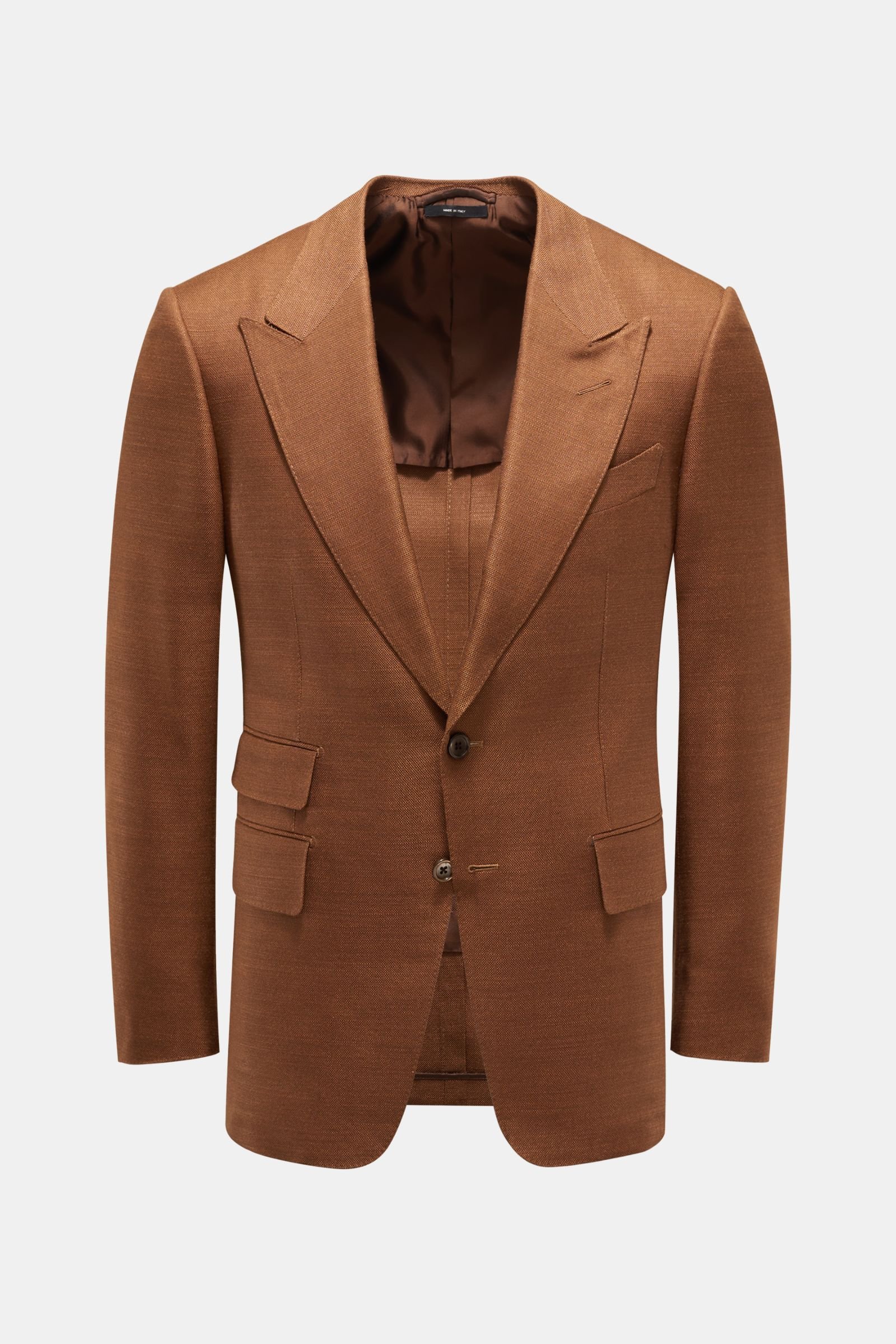Silk smart-casual jacket 'Shelton' brown 
