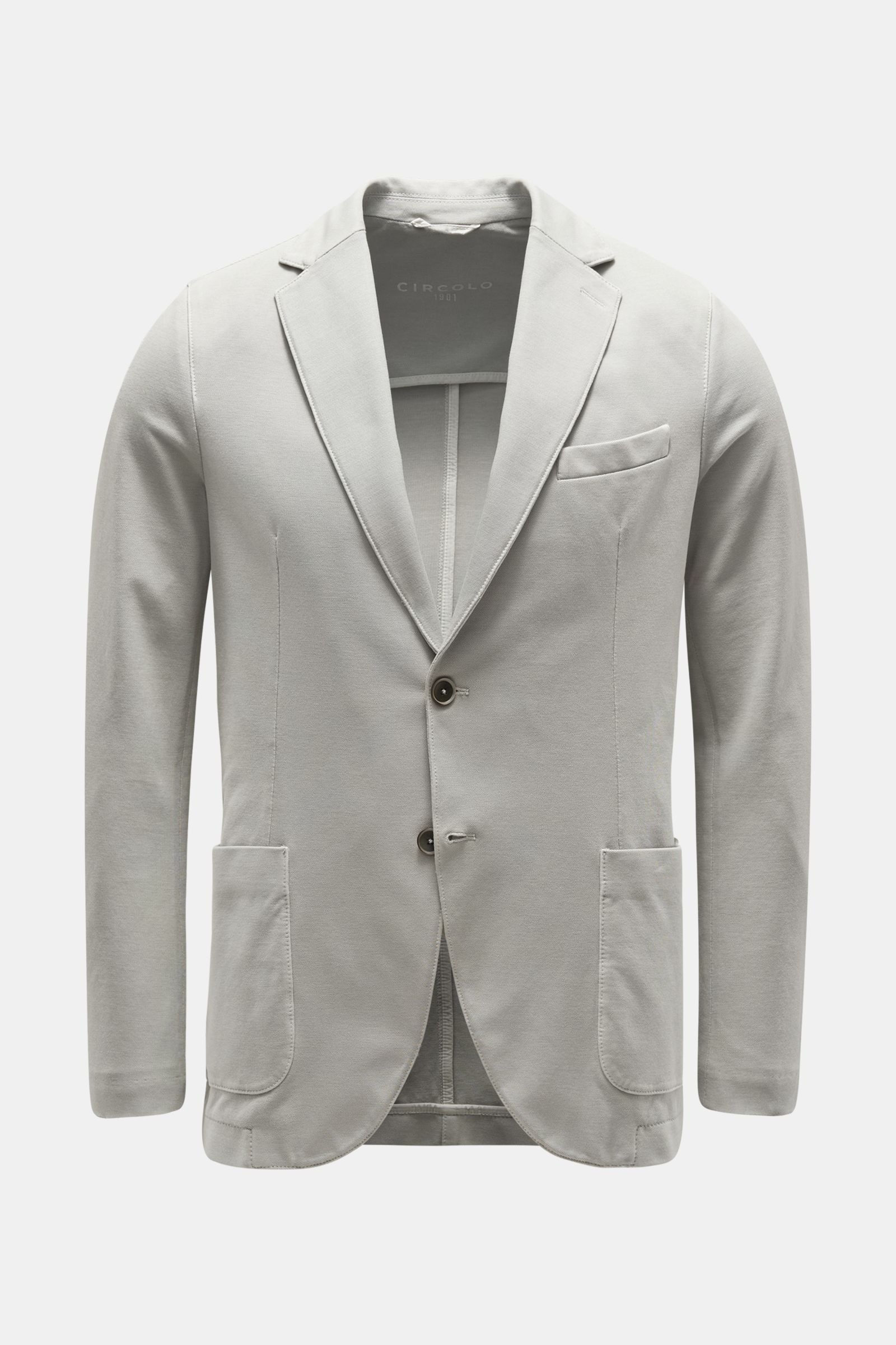 Jersey jacket light grey