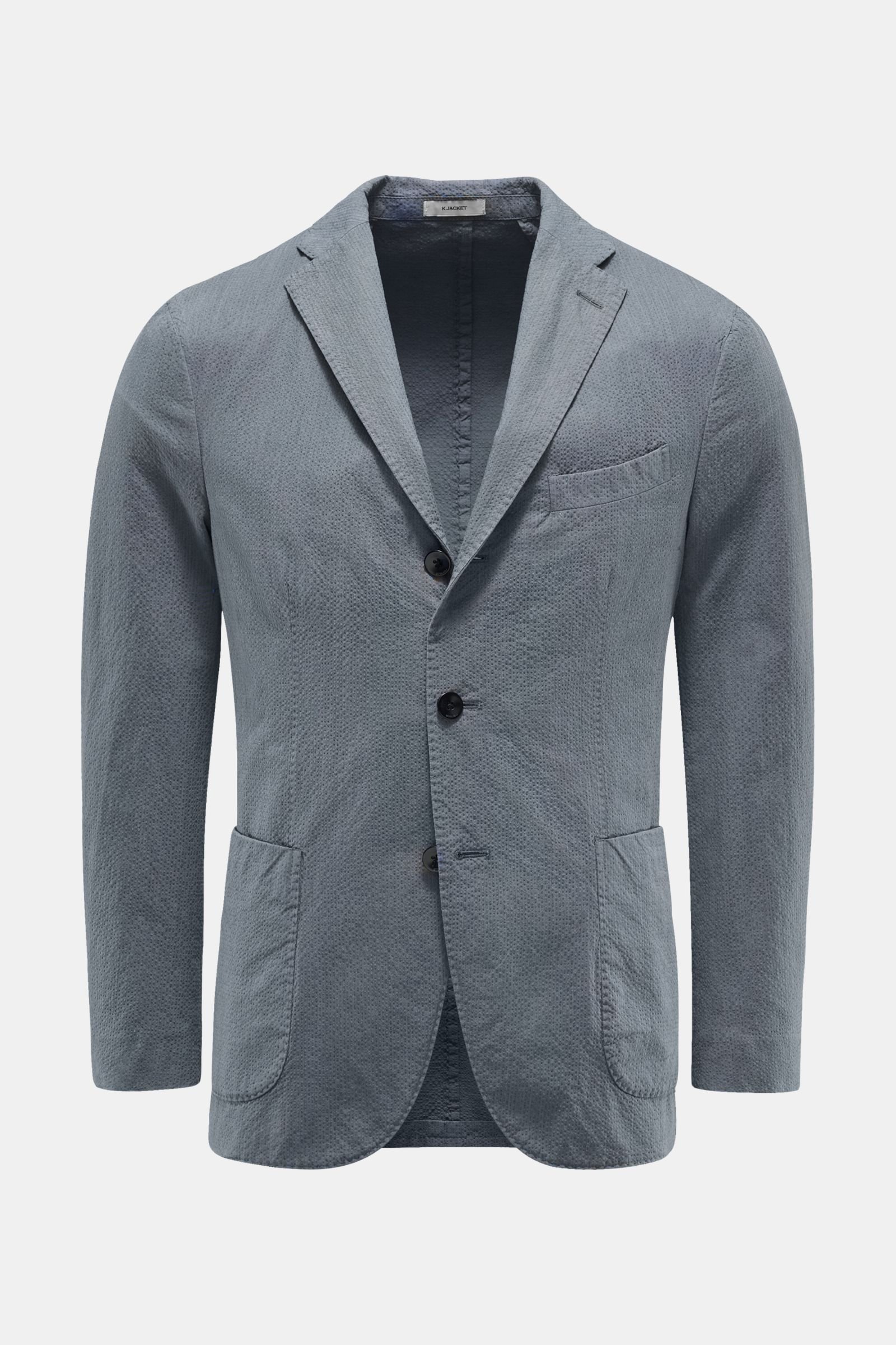 Seersucker jacket 'K. Jacket grey-blue