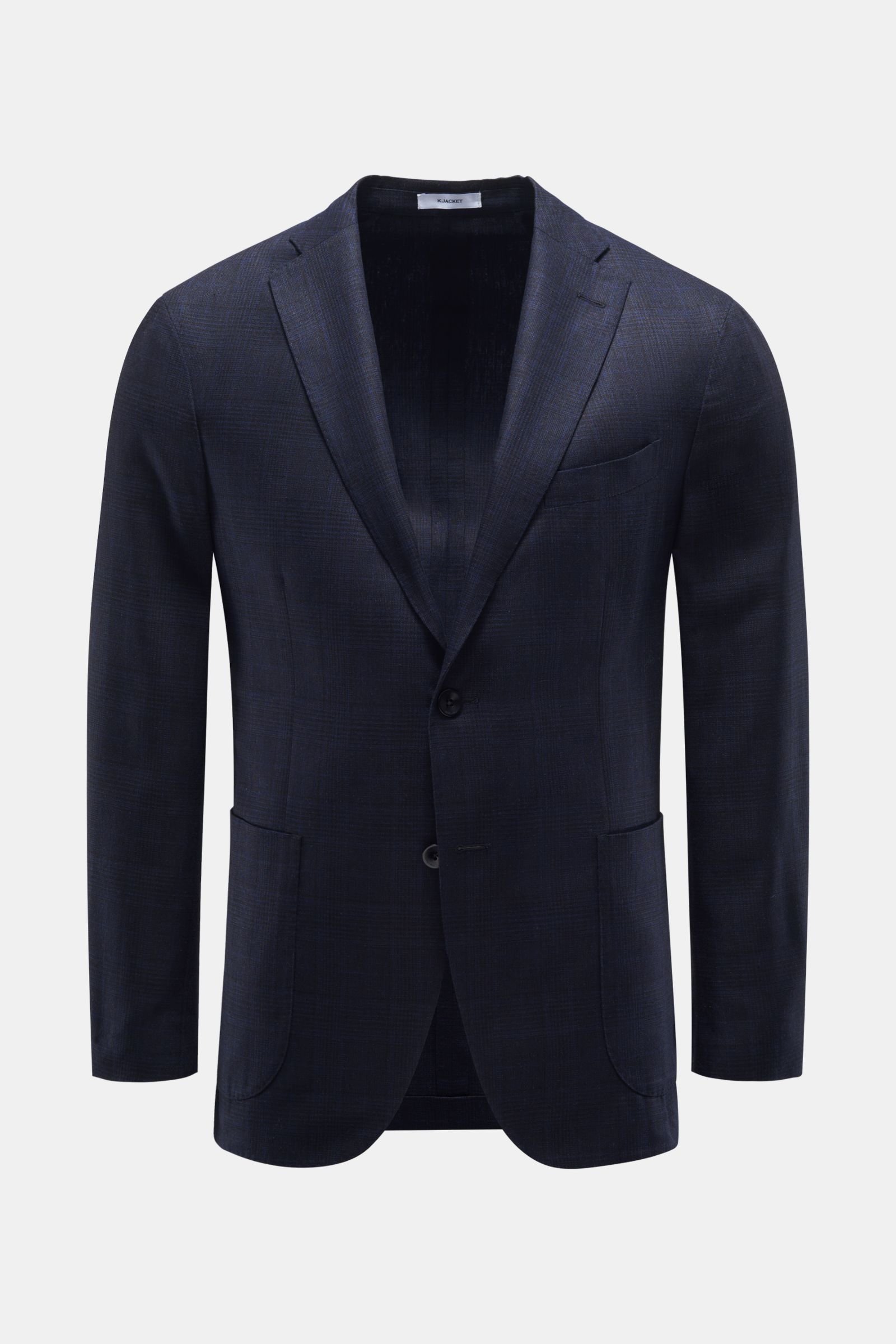 Silk smart-casual jacket 'K. Jacket' navy checked
