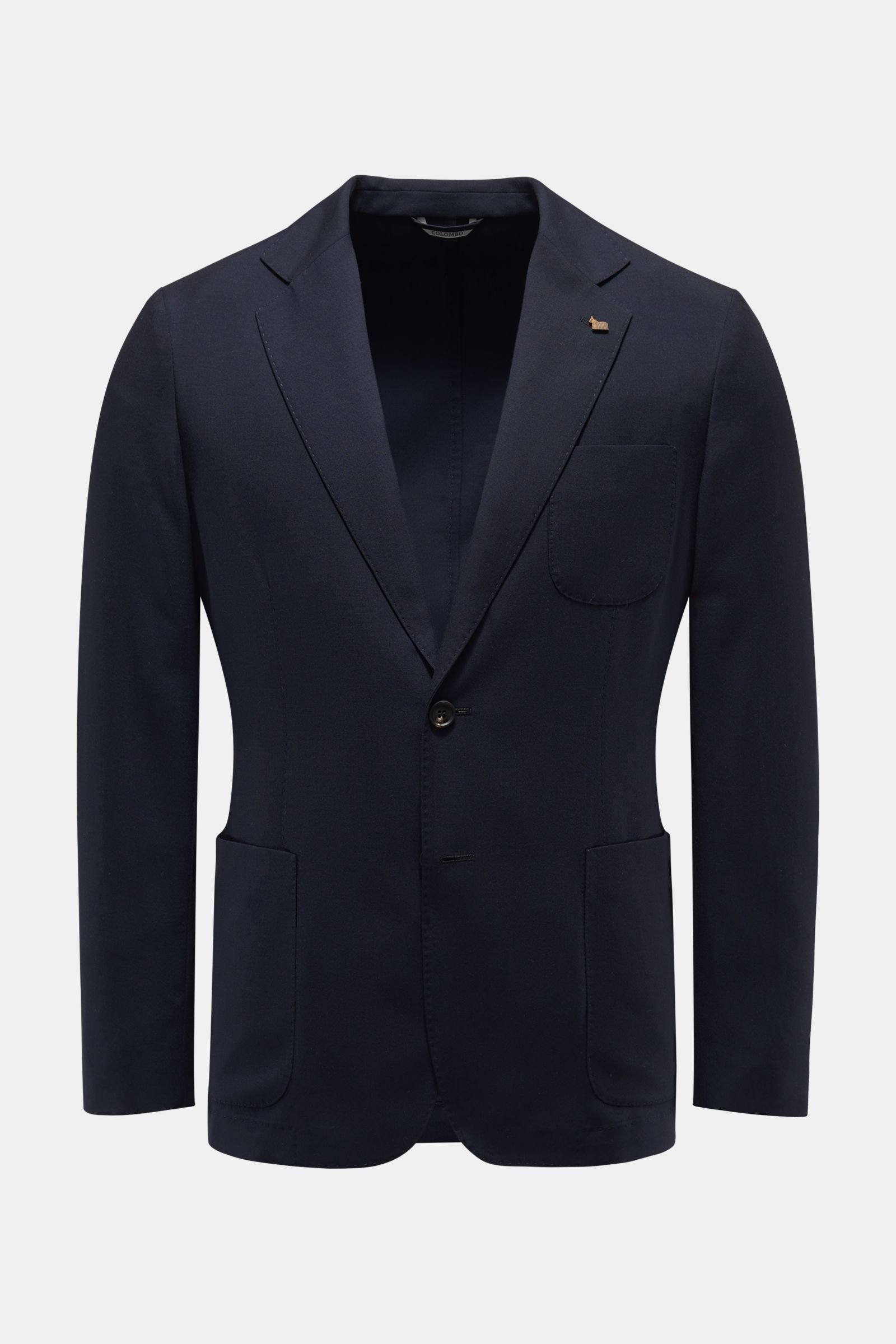 Cashmere smart-casual jacket navy