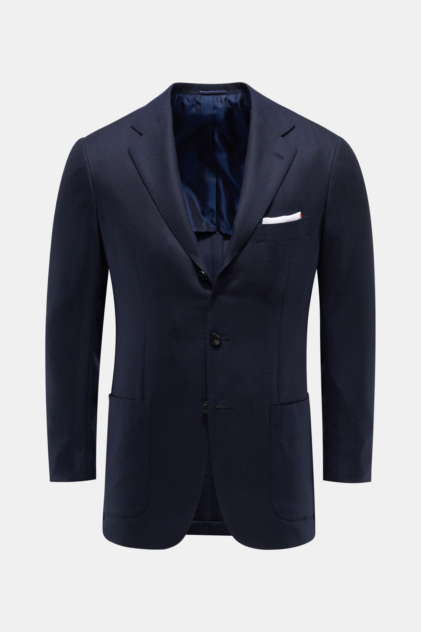 Cashmere smart-casual jacket navy