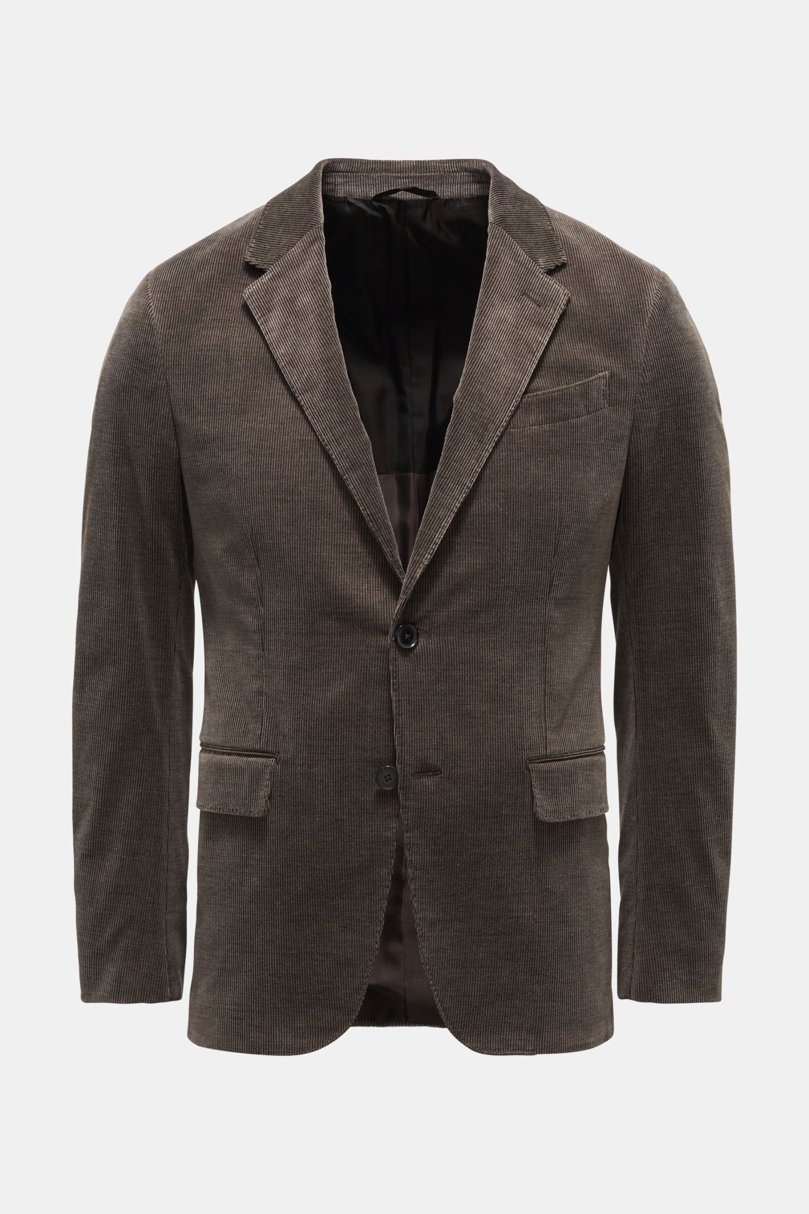 Corduroy jacket 'Easy Light' grey-brown