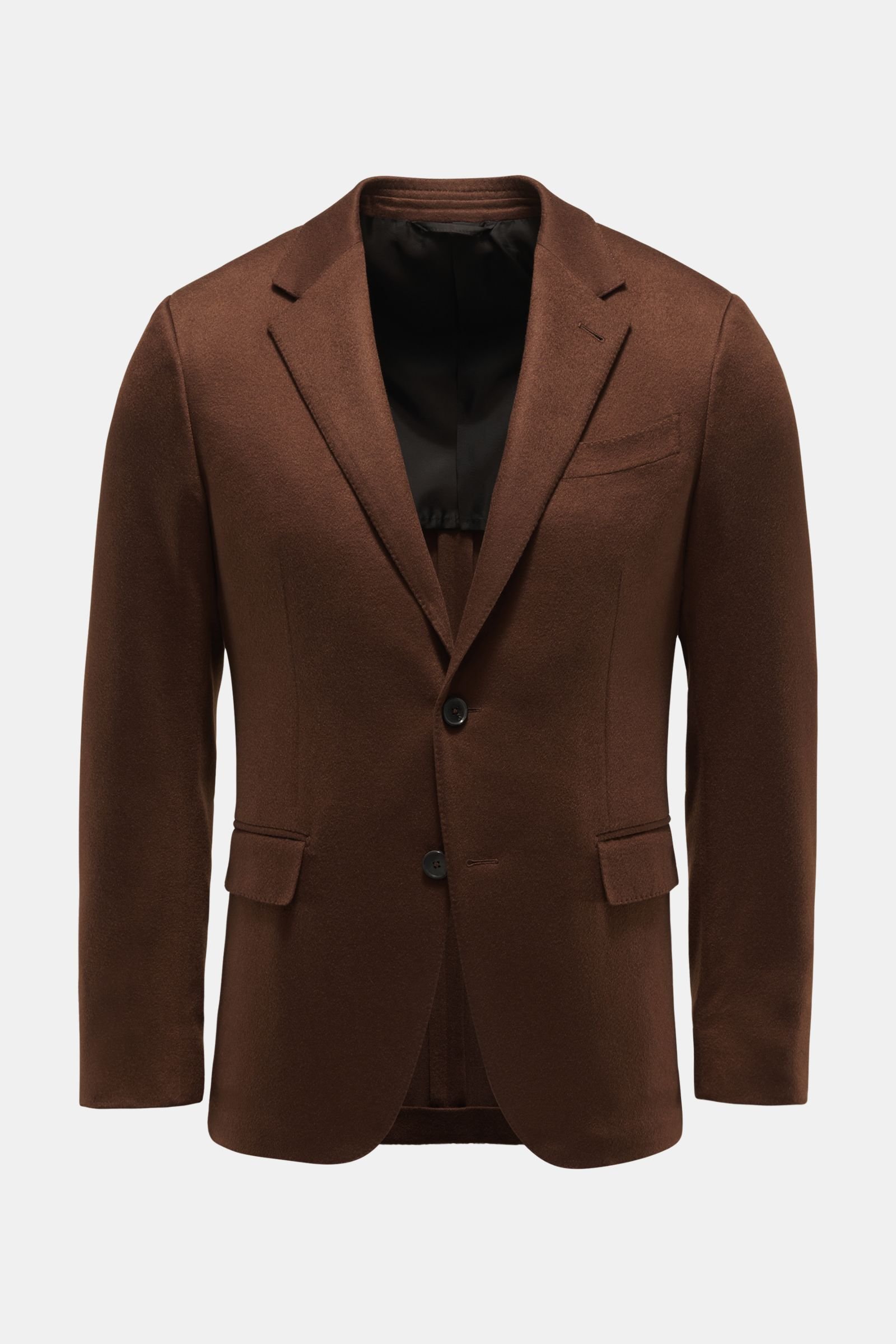 ERMENEGILDO ZEGNA cashmere jacket 'Easy Light' dark brown | BRAUN Hamburg
