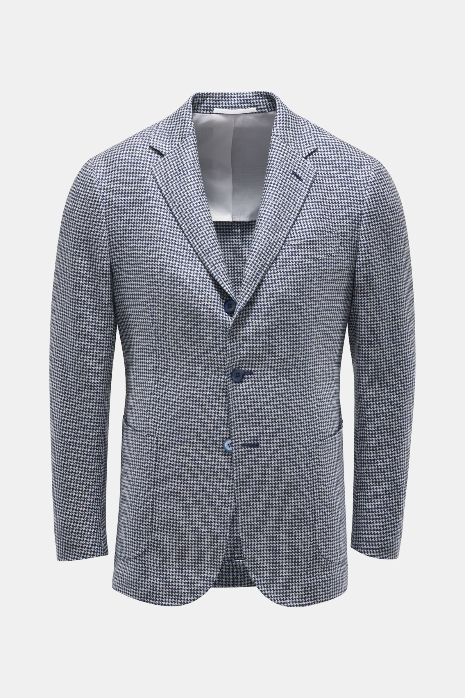 Smart-casual jacket 'Guvincenzo' navy/off-white checked