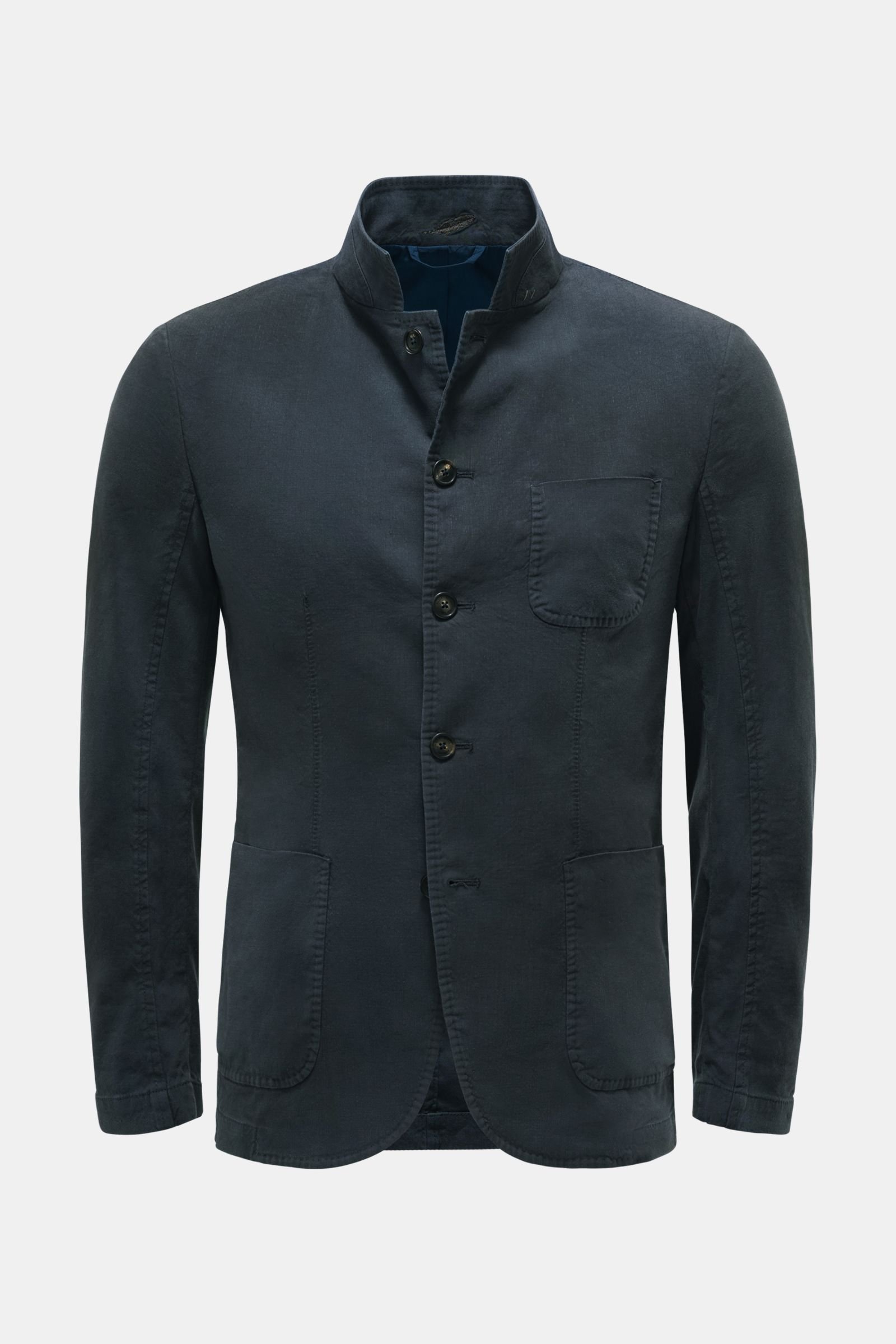 Smart-casual jacket 'Linen Tencel WW Blazer' grey-blue