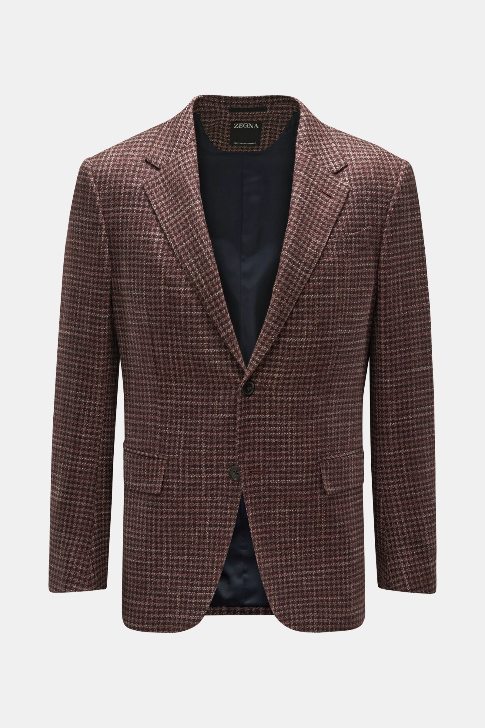 Smart-casual jacket 'Natural' brown checked