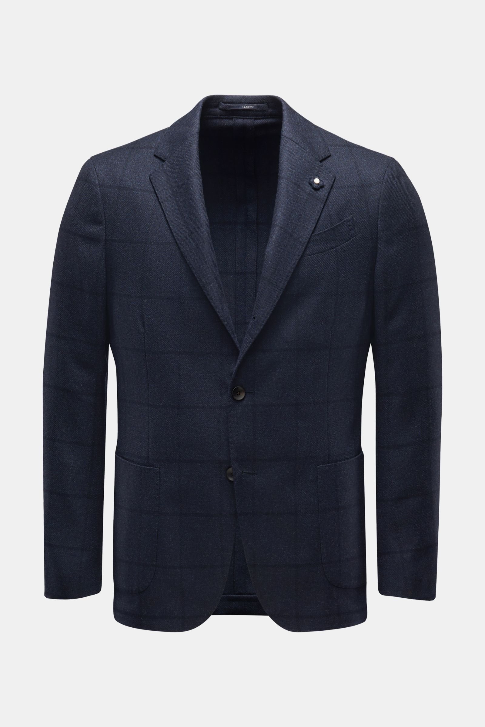 Smart-casual jacket navy checked