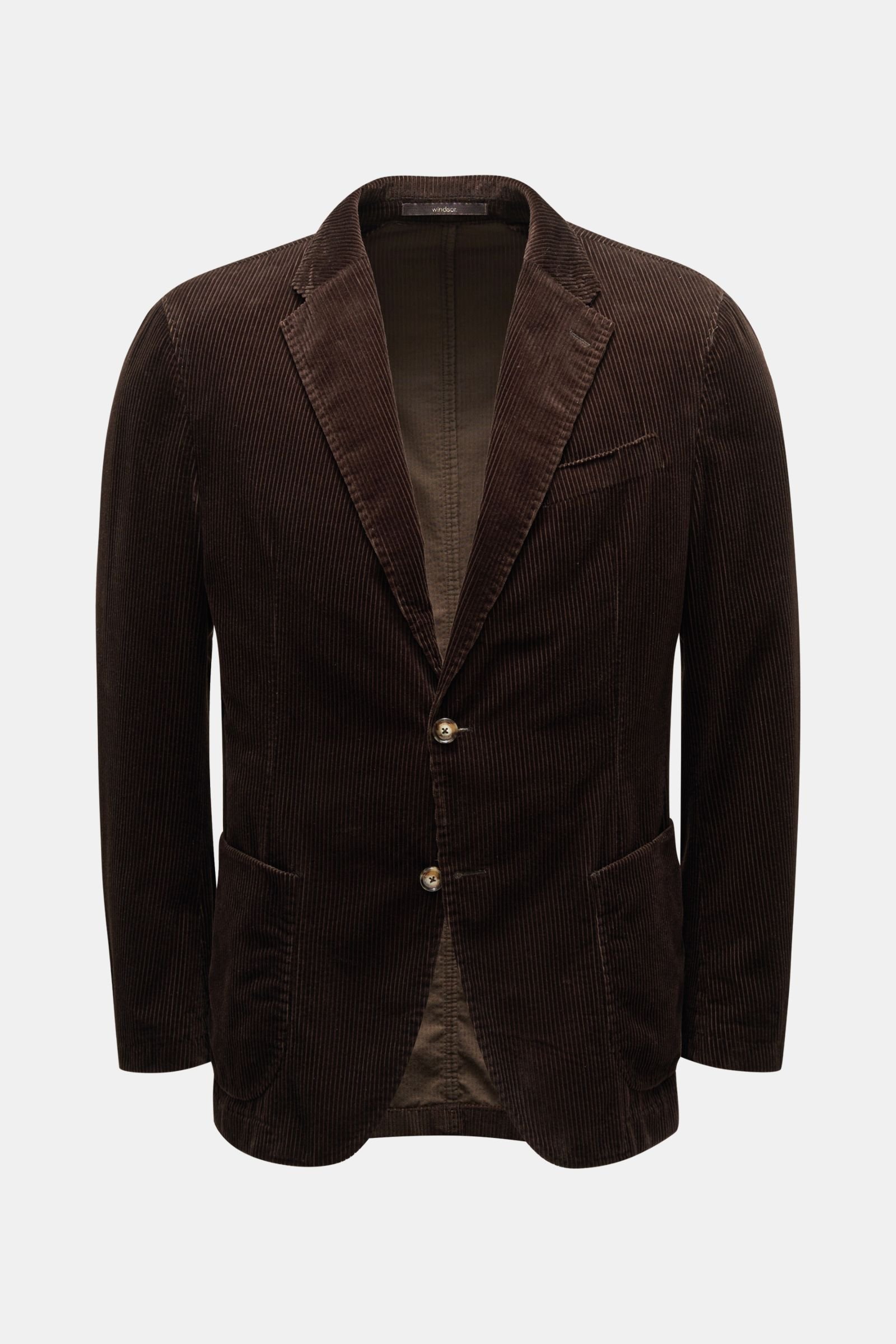 Corduroy jacket 'Giro' dark brown