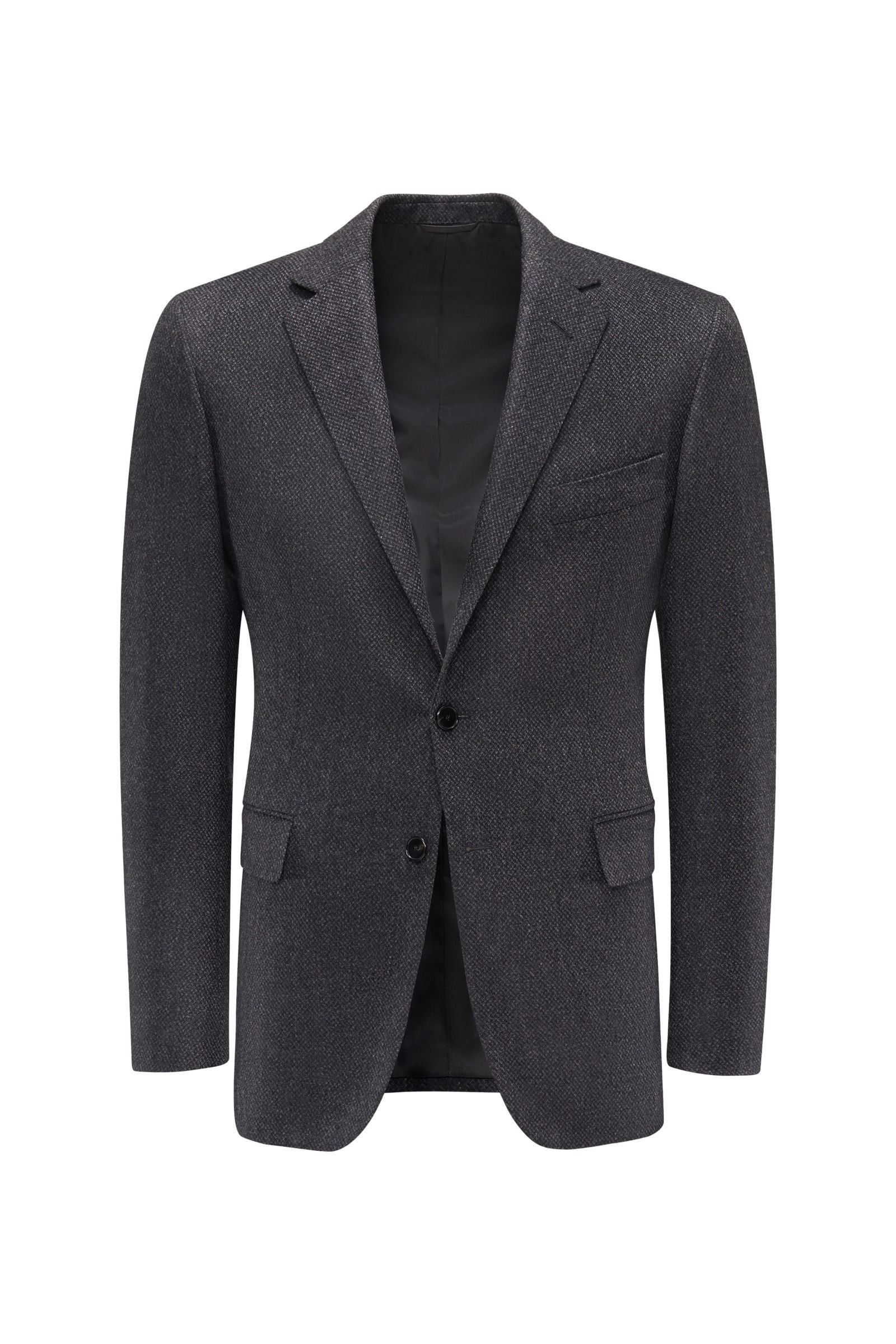 Smart-casual jacket anthracite patterned