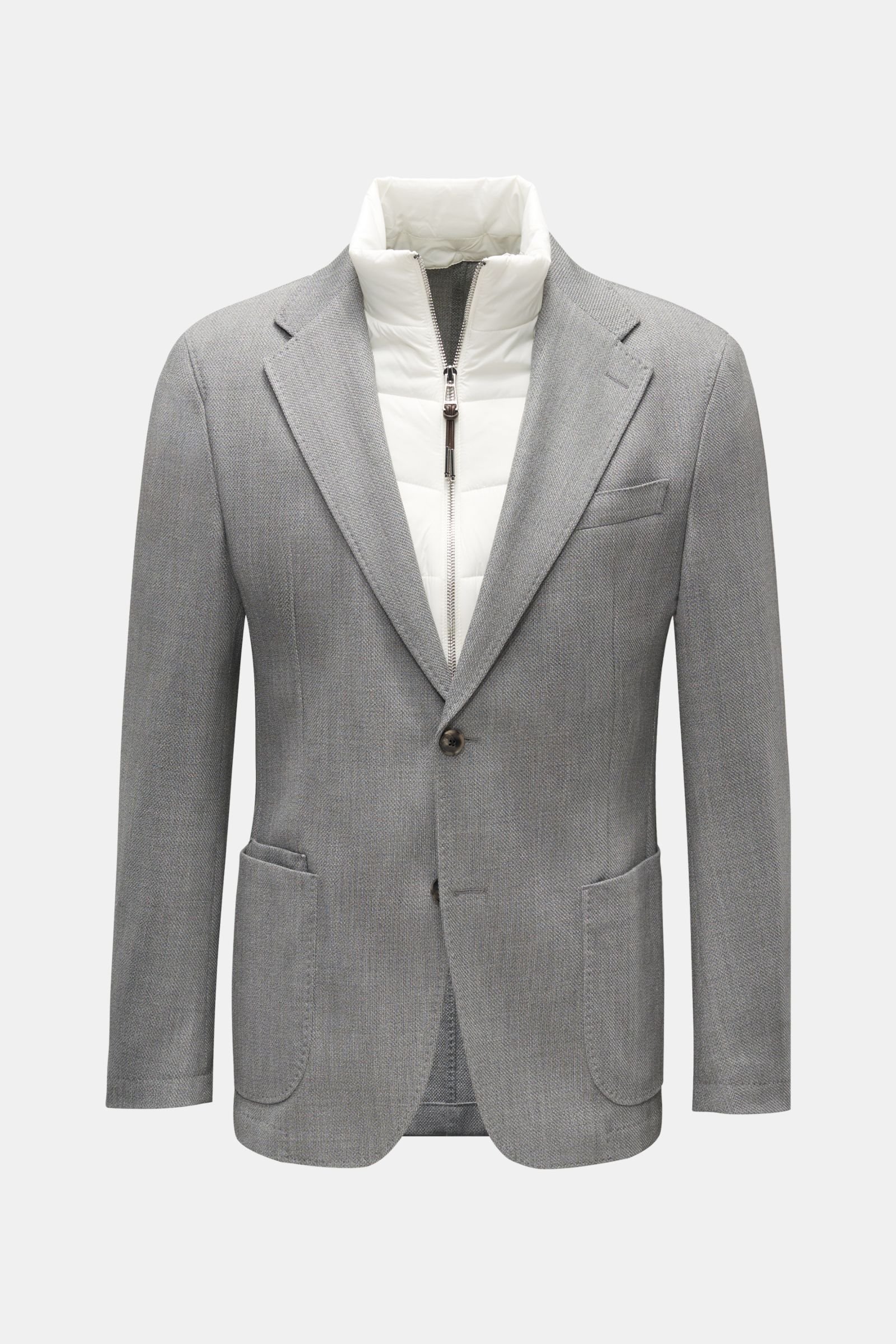 Smart-casual jacket 'Triest' grey/white