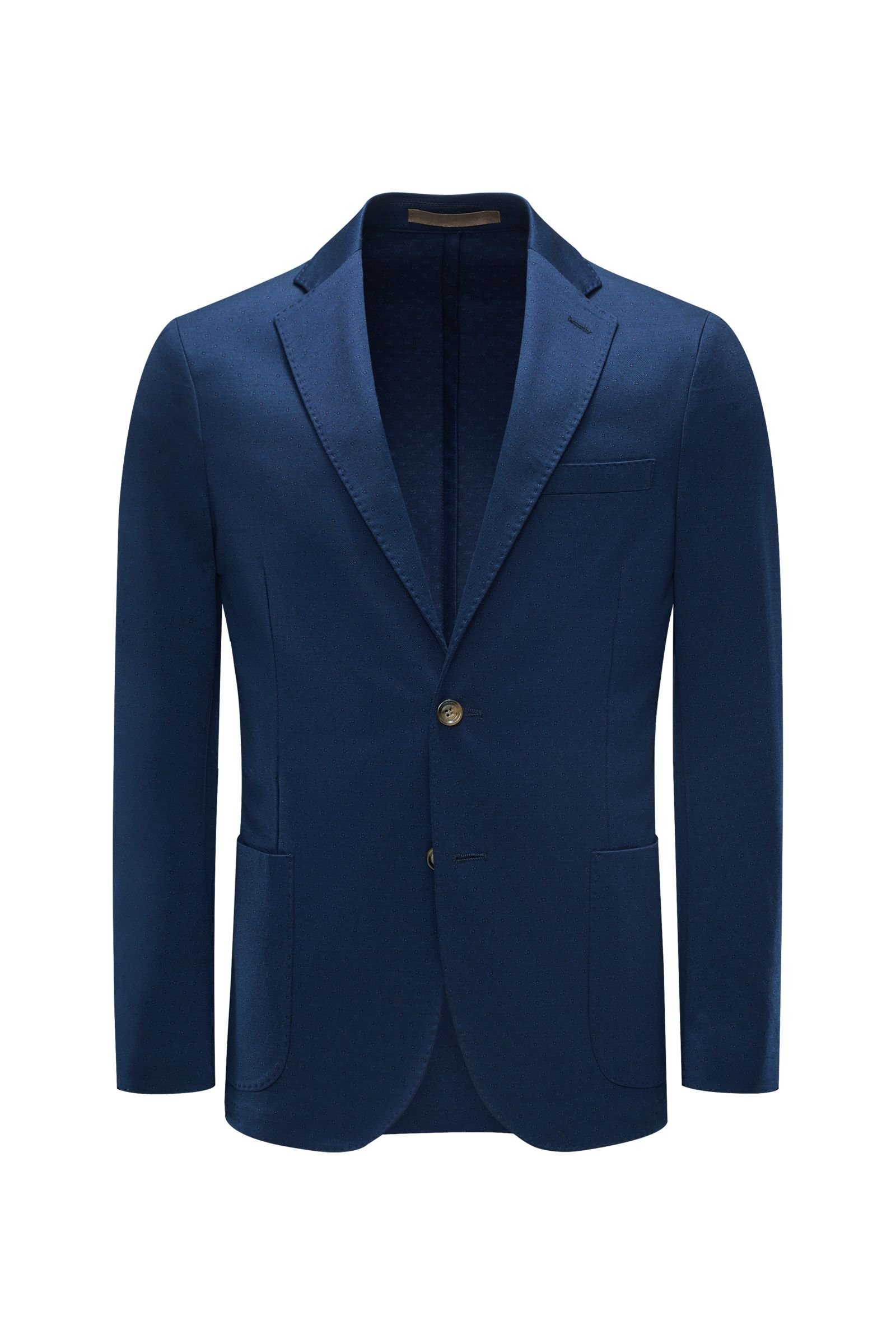 Jersey jacket dark blue patterned