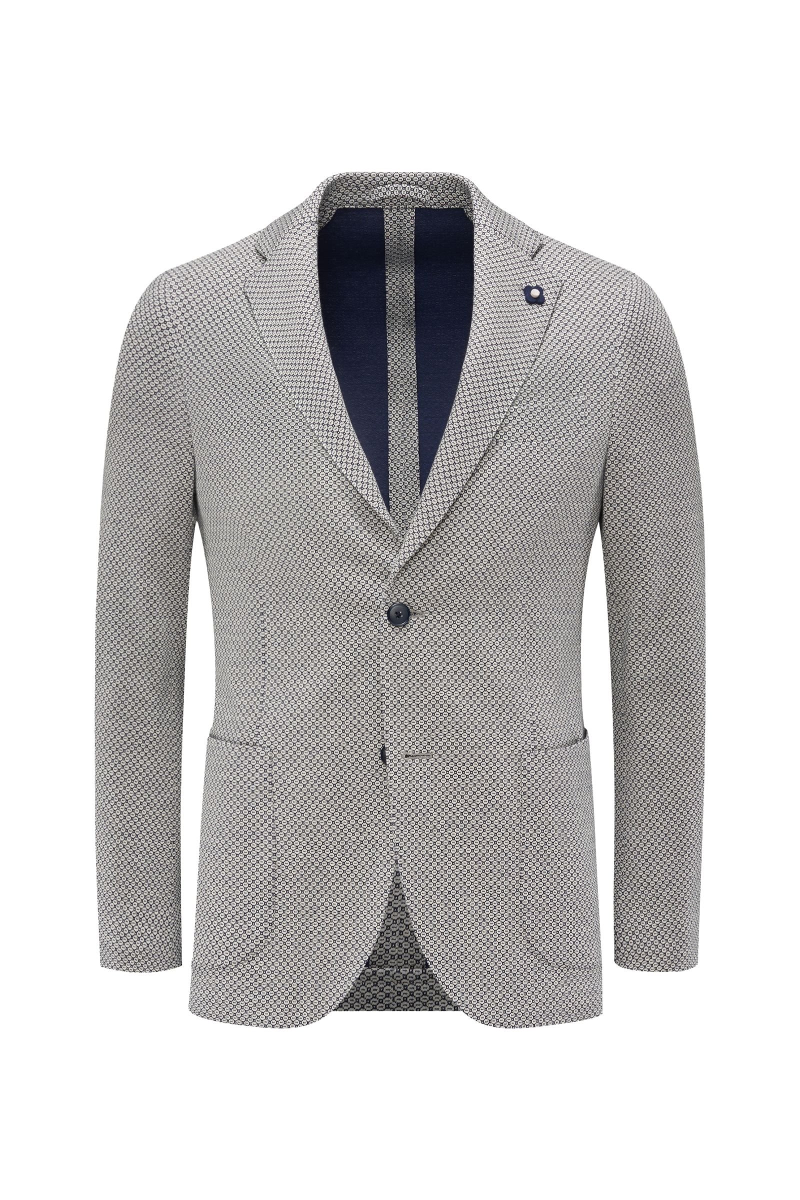 Jersey jacket off-white/navy patterned