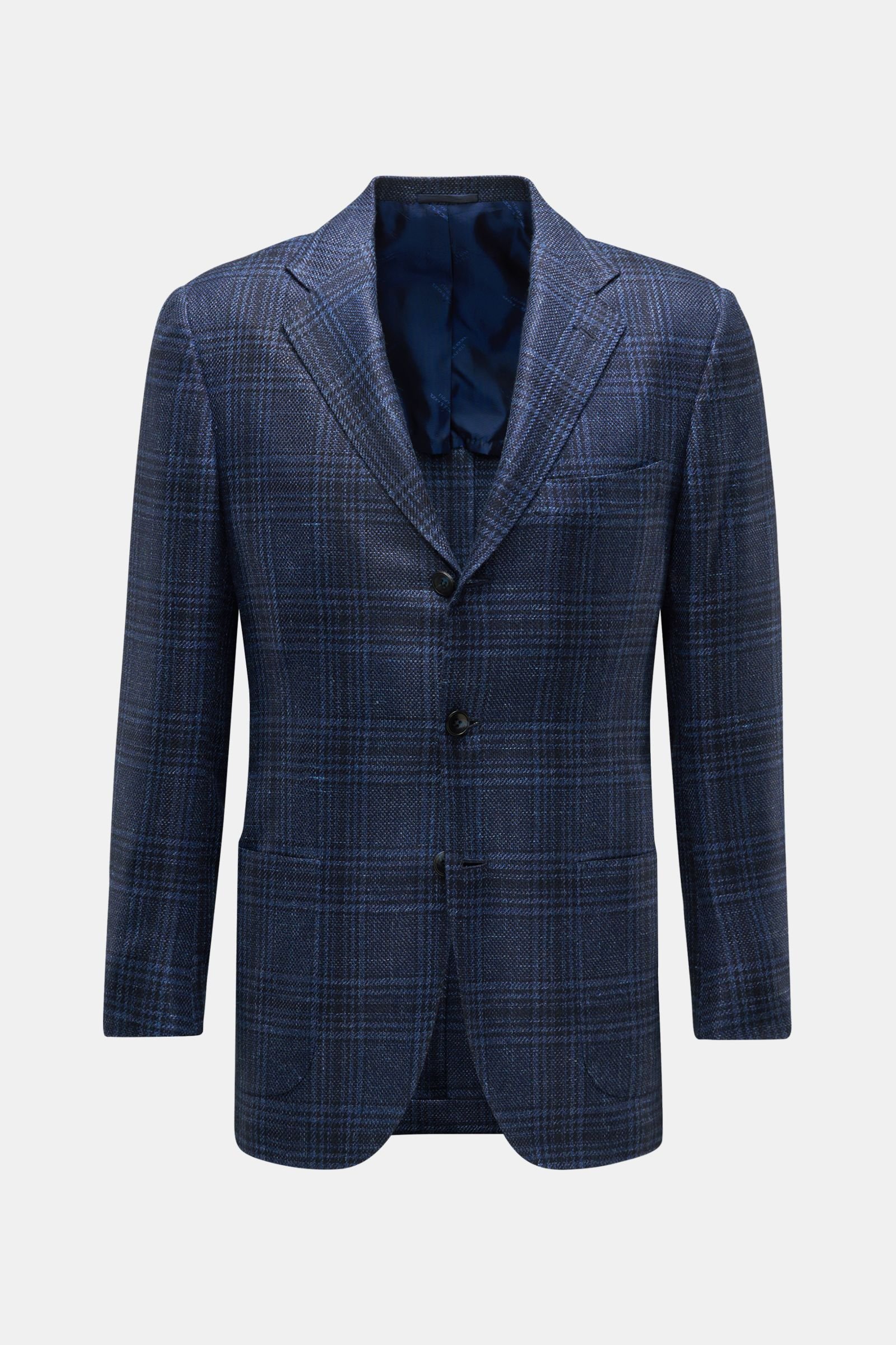 Smart-casual jacket navy/dark blue checked