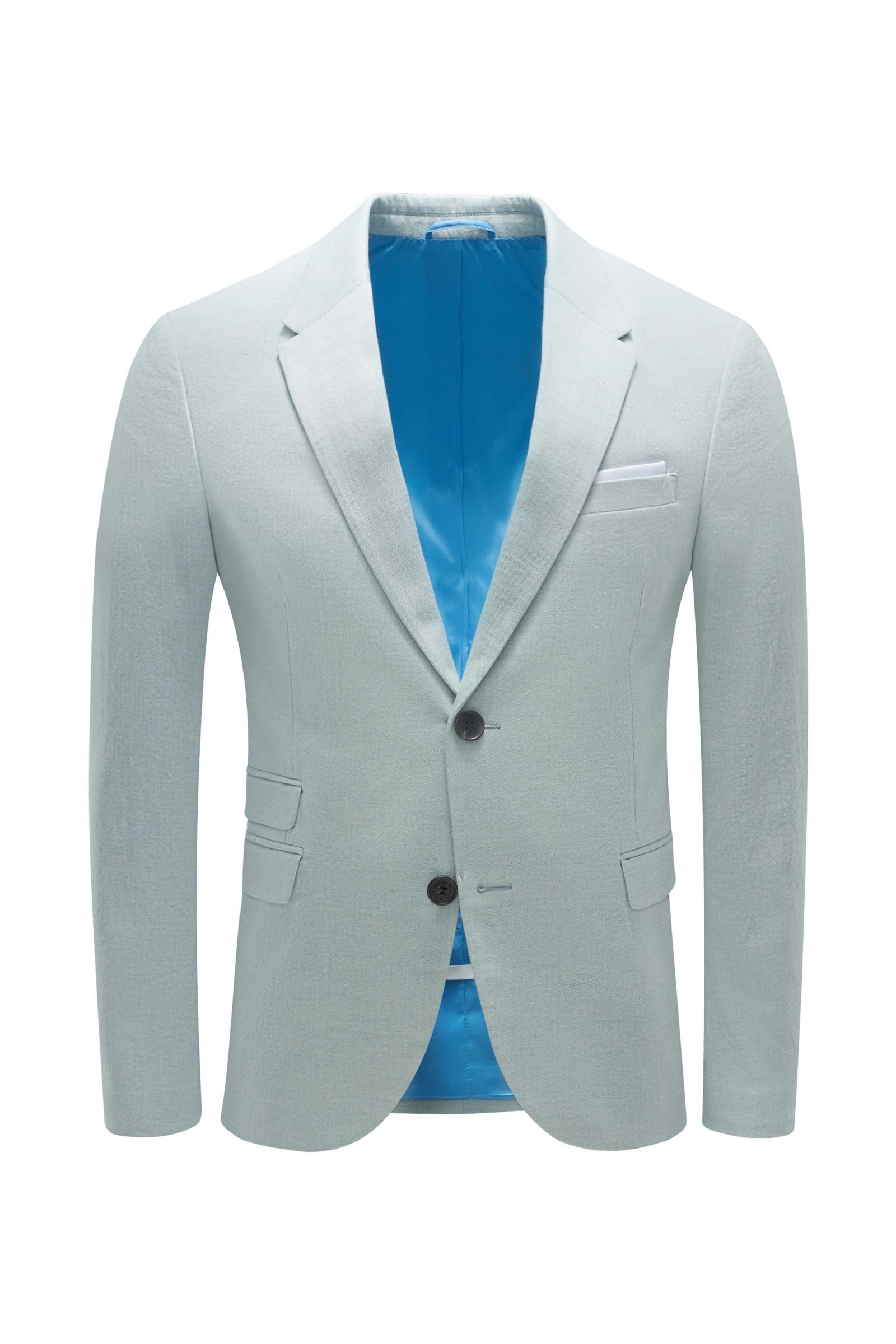 Smart-casual jacket light blue
