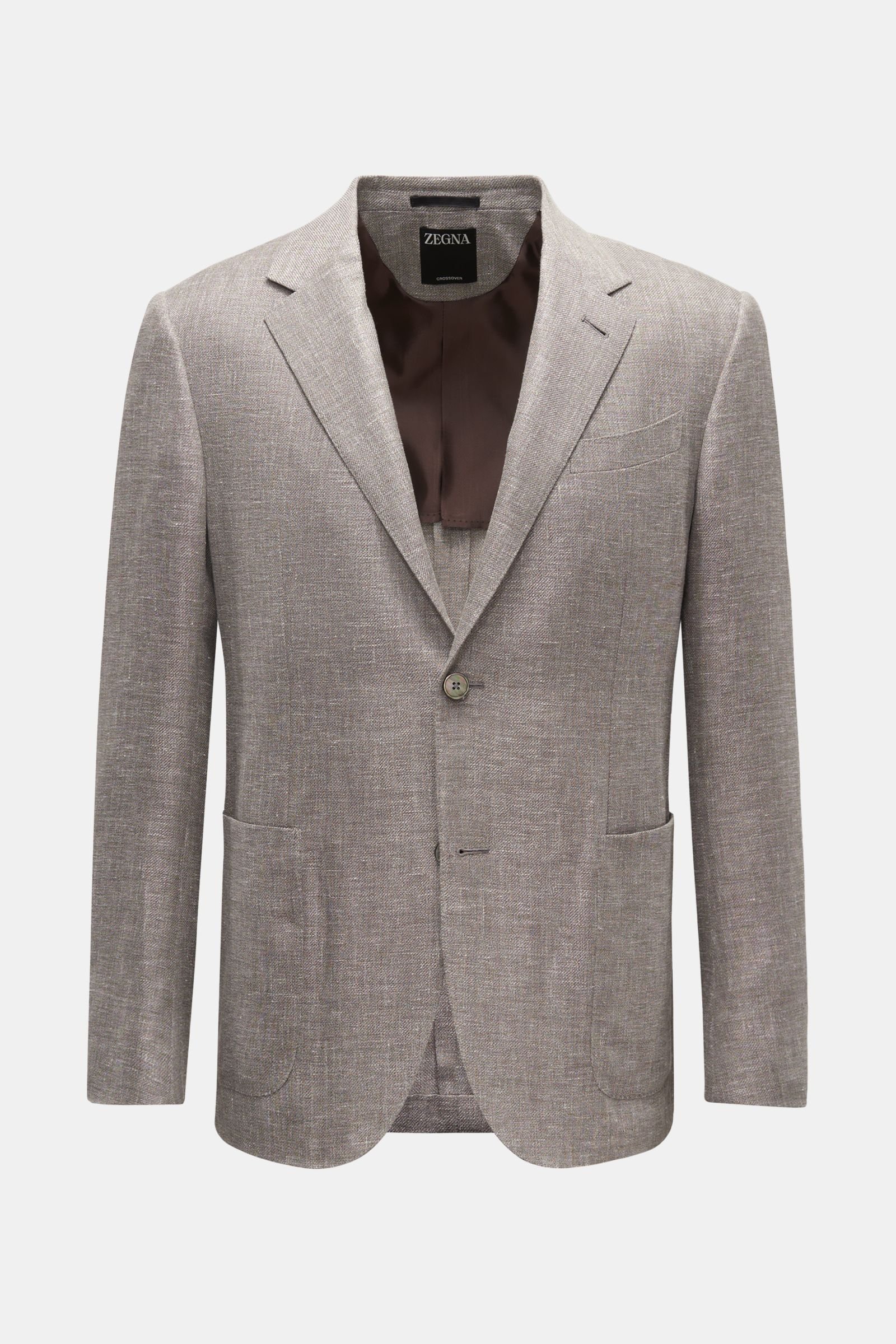 Smart-casual jacket 'Crossover' grey patterned
