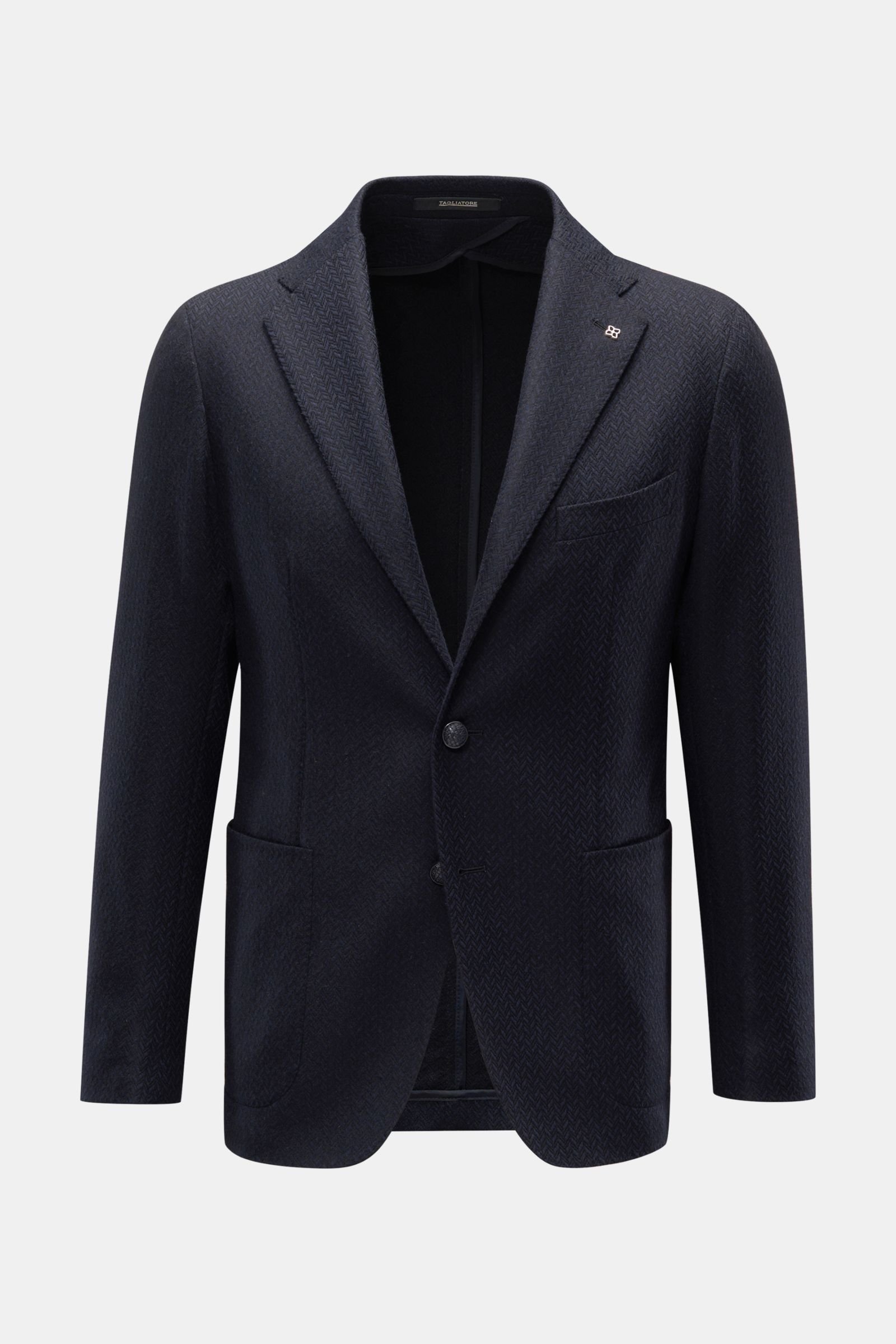 Smart-casual jacket navy/black patterned