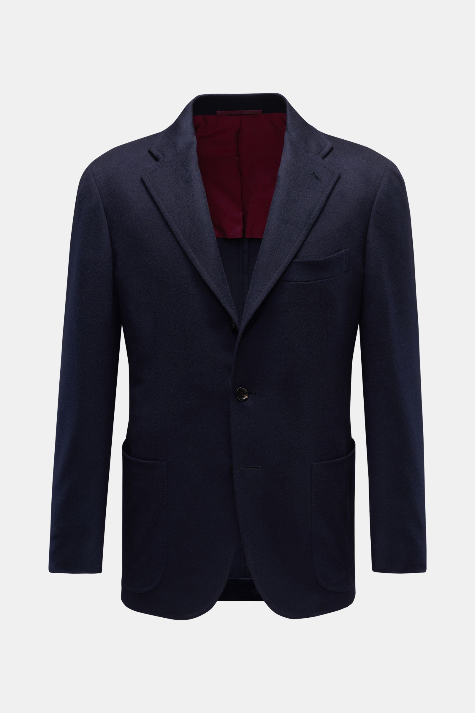Cashmere smart-casual jacket navy