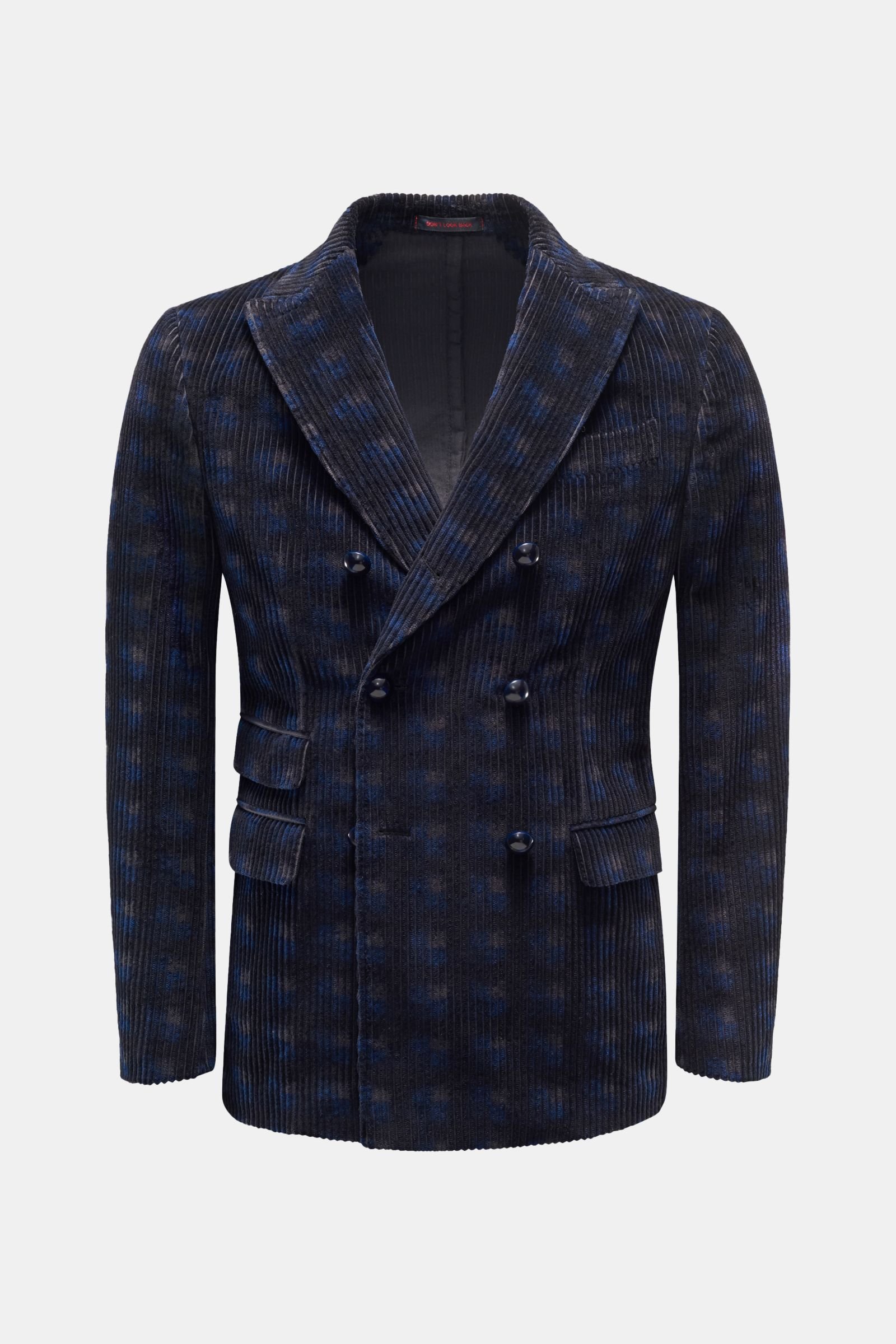 Corduroy jacket 'Miro' black patterned