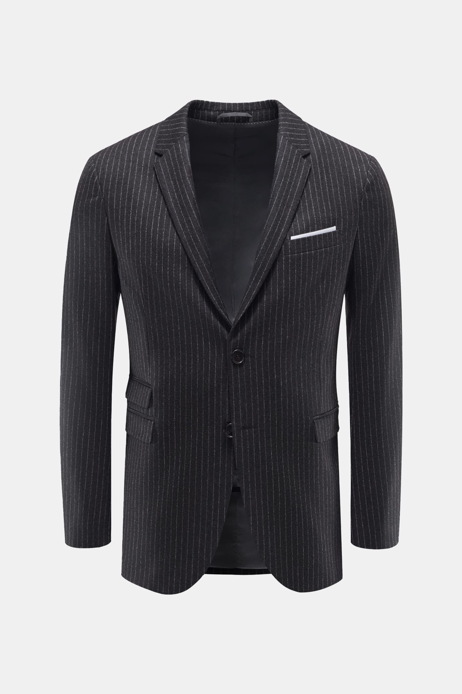 Smart-casual jacket anthracite striped